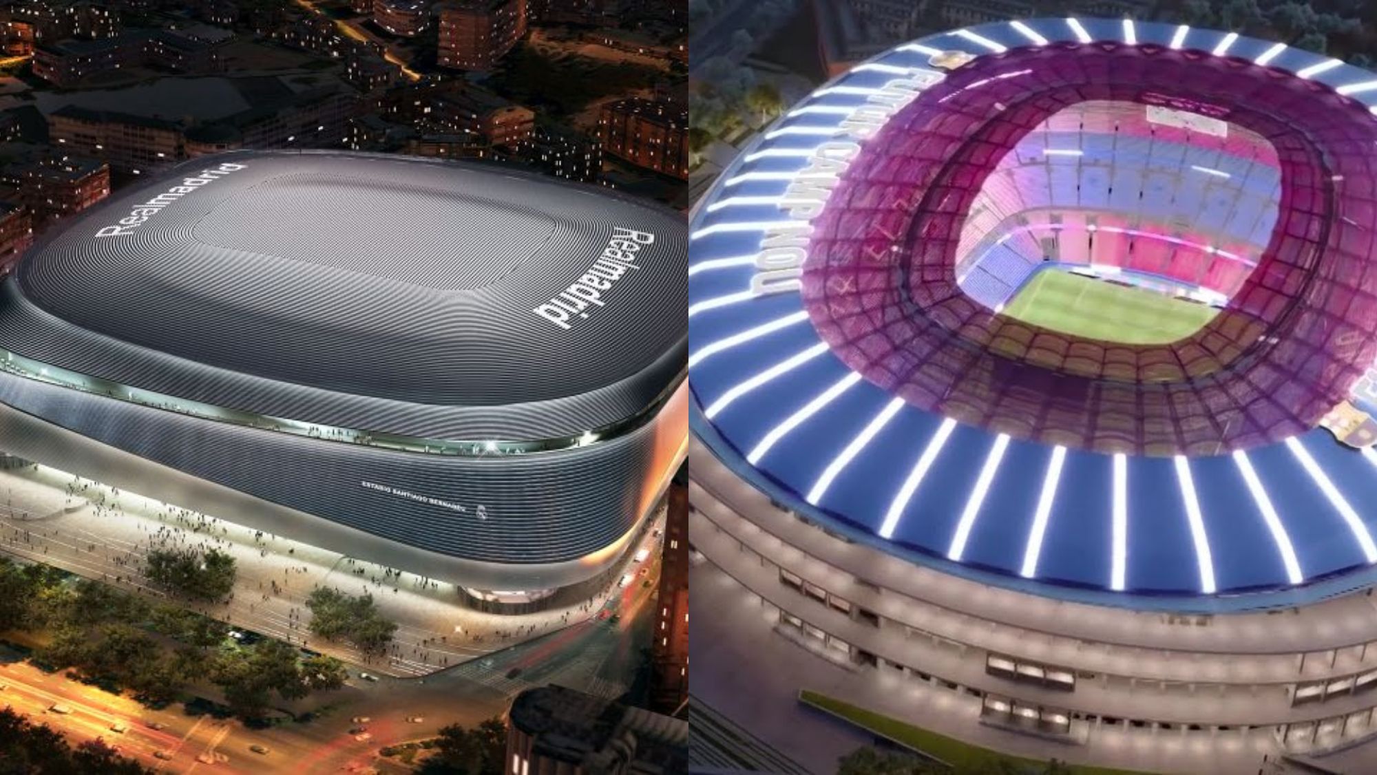 El nuevo Bernabéu y el nuevo Camp Nou