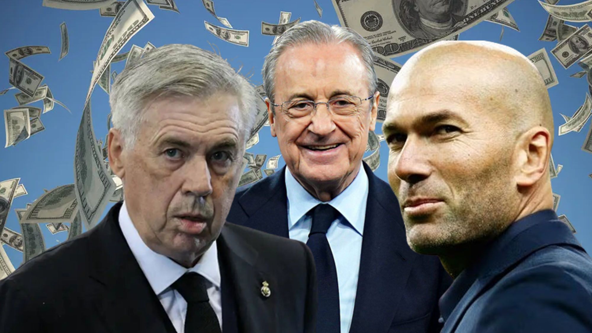 Desvelan quién cobraba más Ancelotti o Zidane: Florentino y su regla sagrada