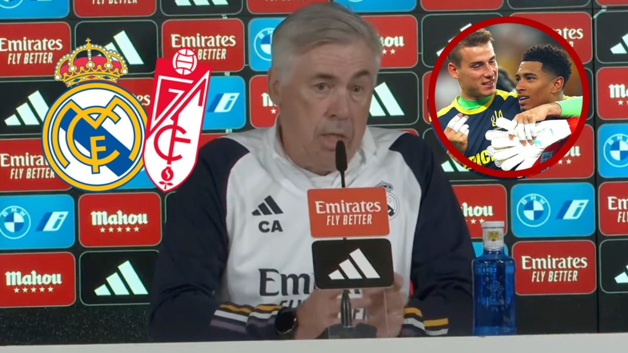 Ancelotti sobre Lunin y Bellingham