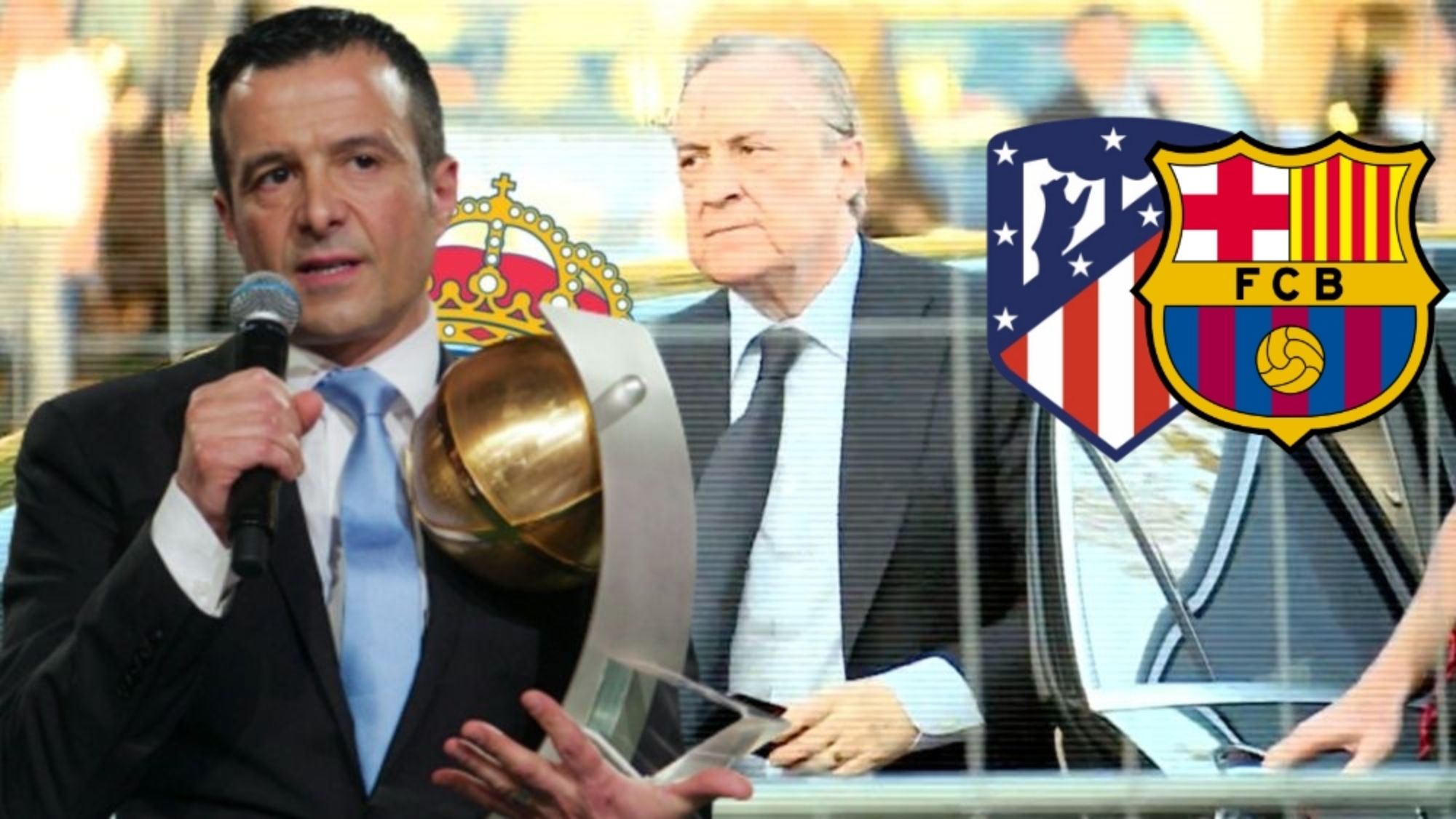 Jorge Mendes quiere 'pasar' de Barça y Atlético para llevarle al Bernabéu: "Es del Real Madrid"