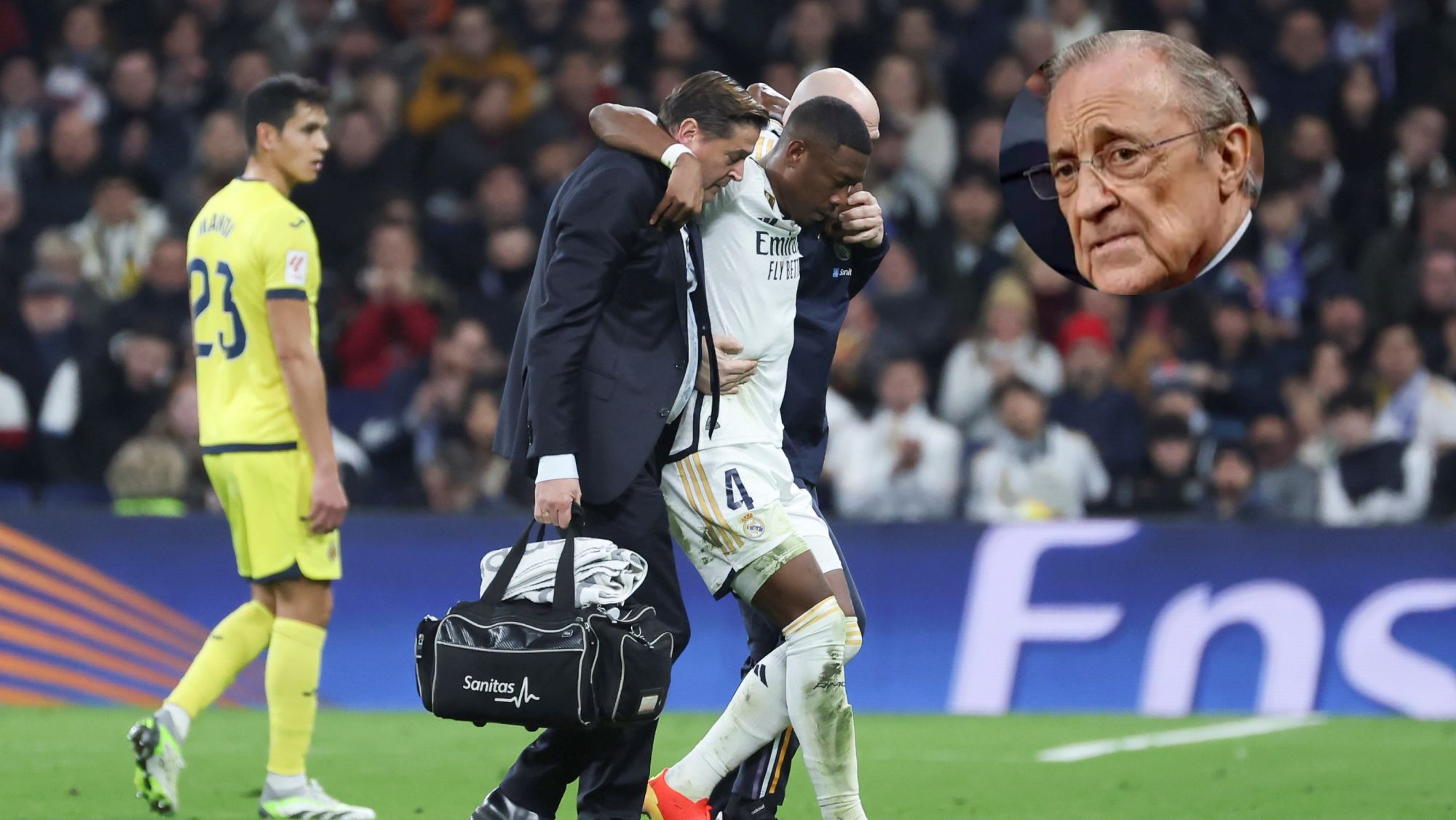 Florentino, muy preocupado por la lesión de Alaba