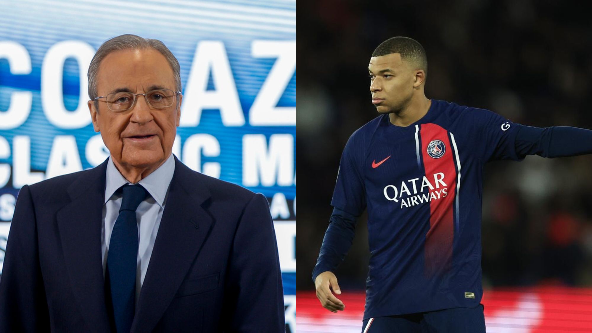 Florentino y Mbappé