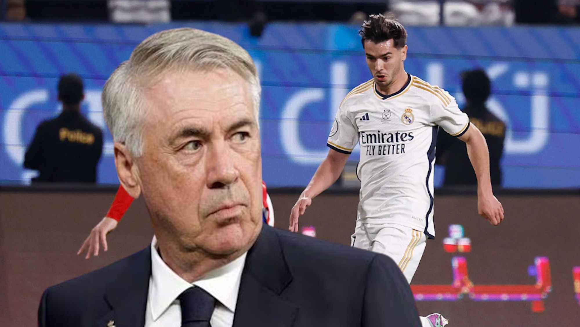 Brahim, K.O y Ancelotti se fue a por él tras su gol al Atlético poque es serio