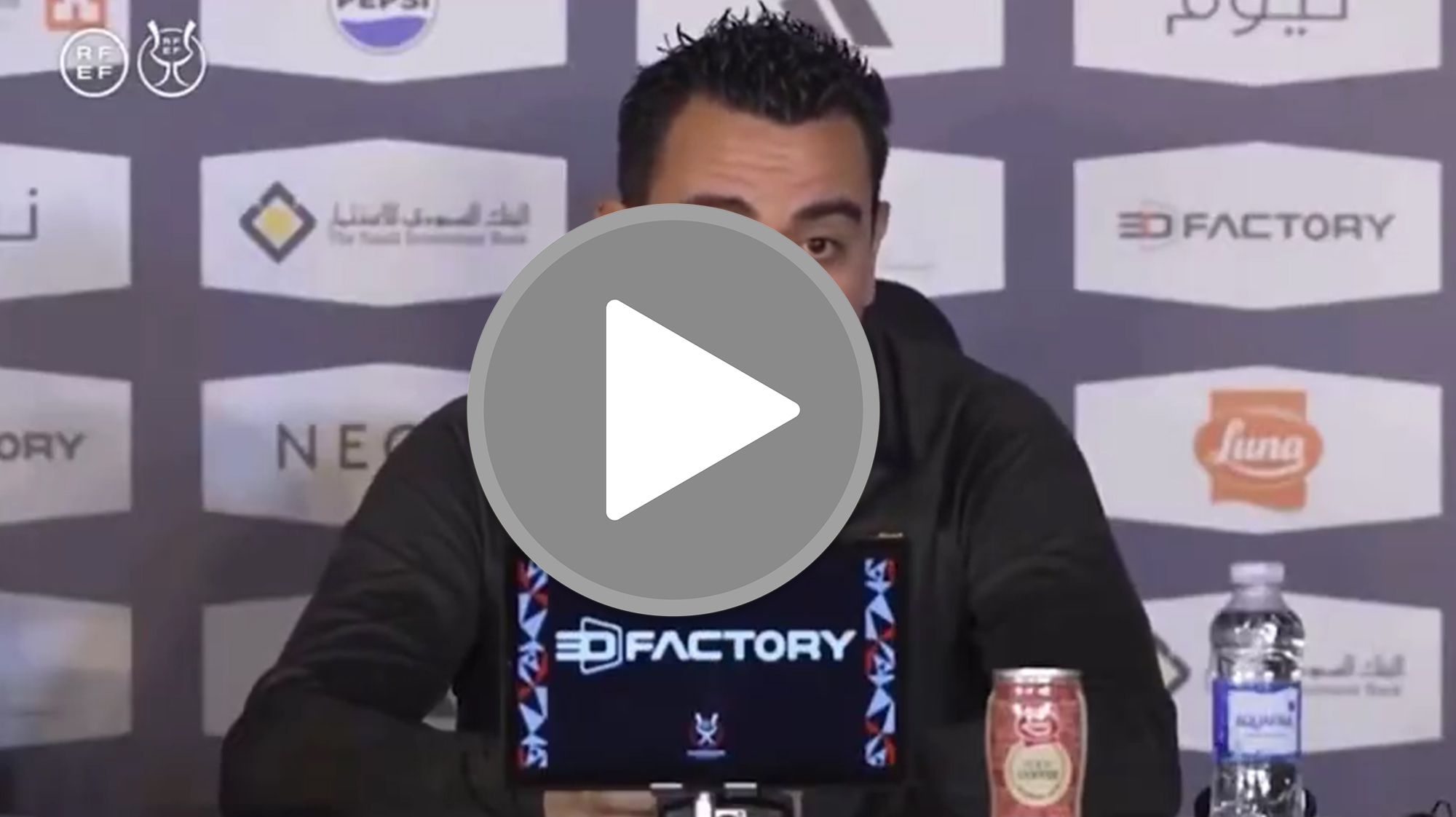 La última excusa de Xavi antes del partido del Barça en la Supercopa: "Te f..."