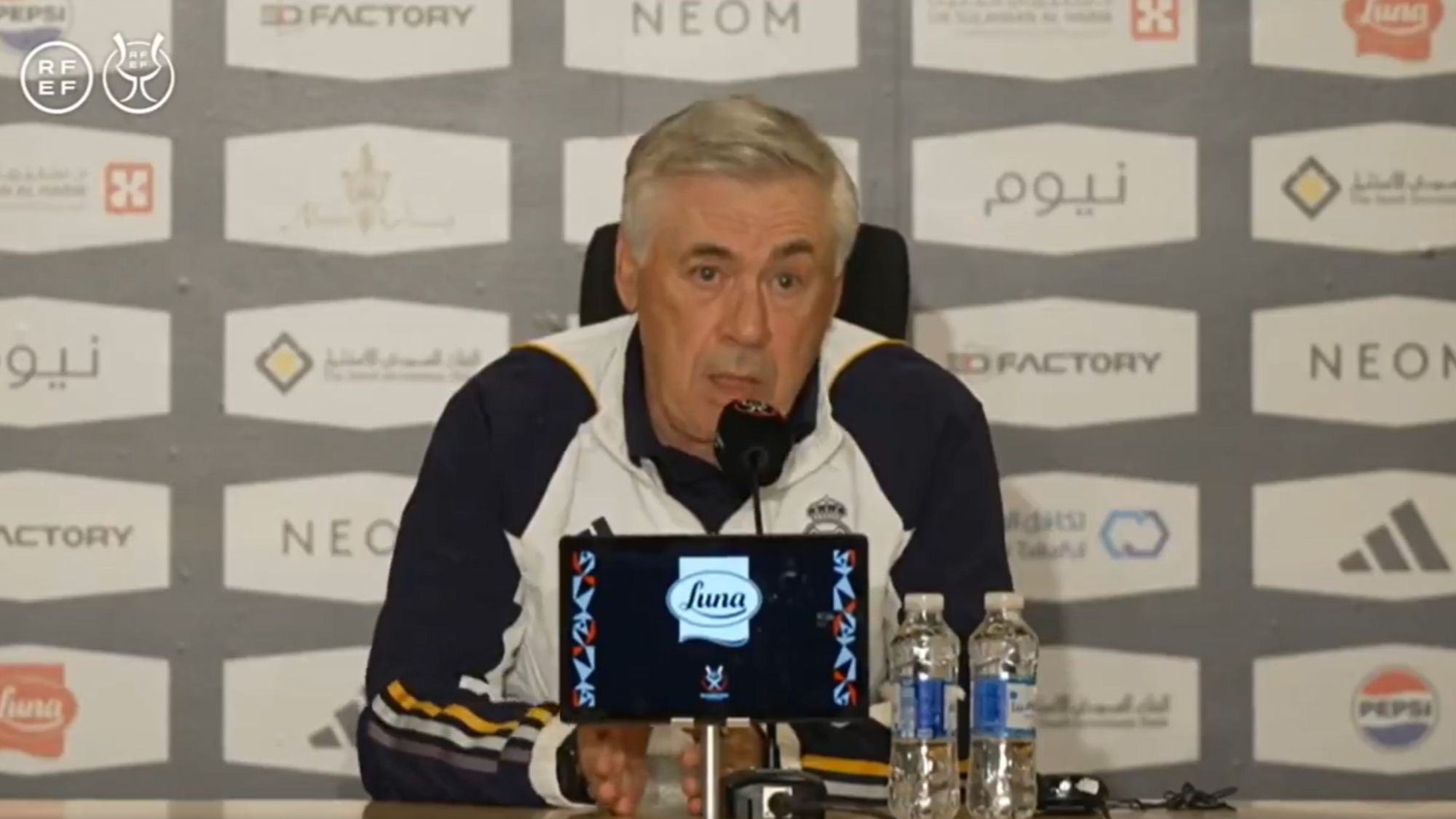 Ancelotti en rueda de prensa