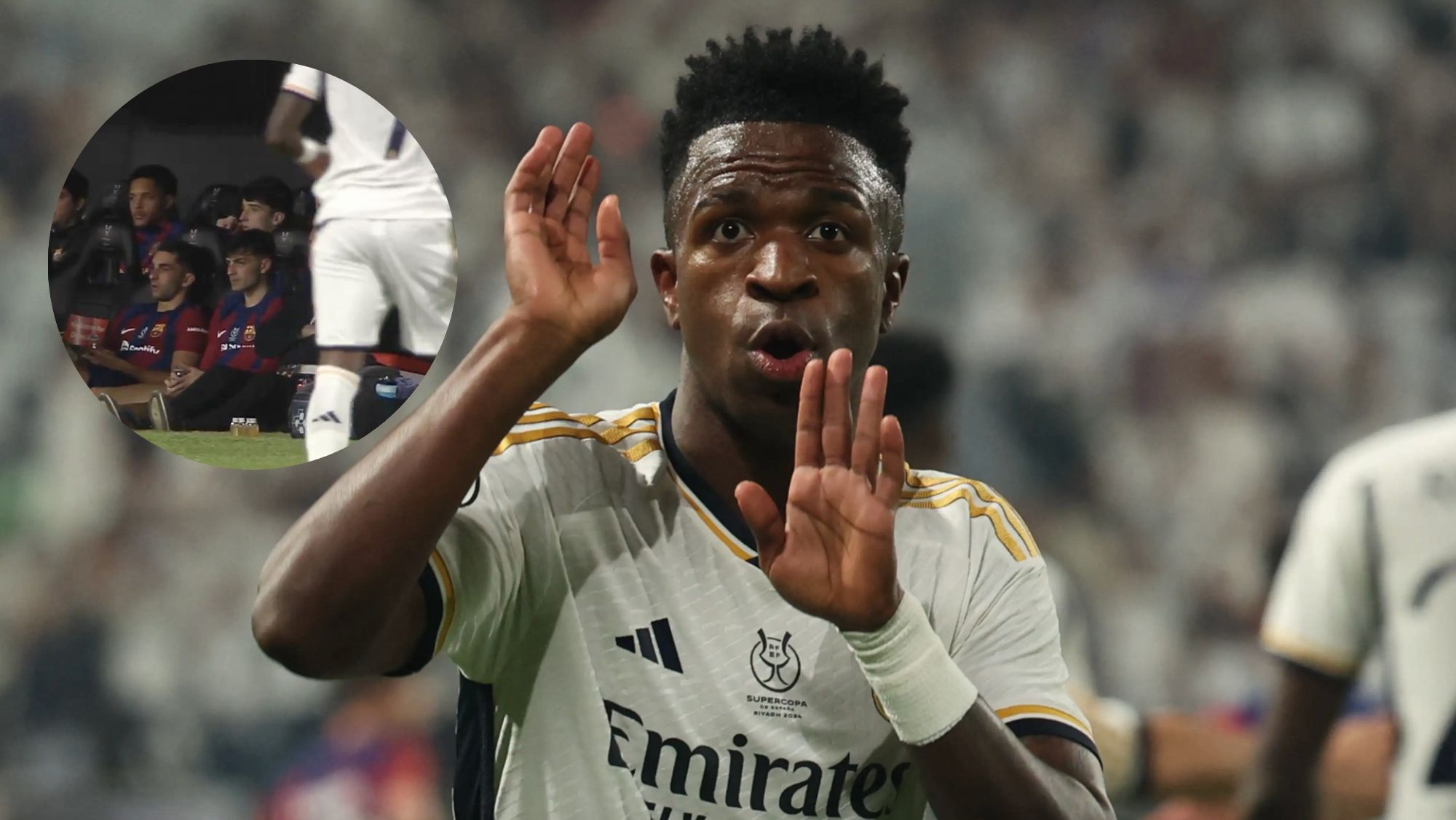 El Real Madrid puede denunciarle tras anunciar que pegará a Vinicius Jr