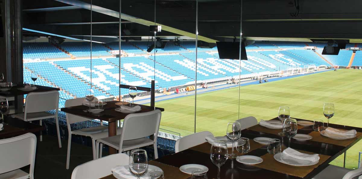 Así es el catering del palco VIP del Santiago Bernabéu