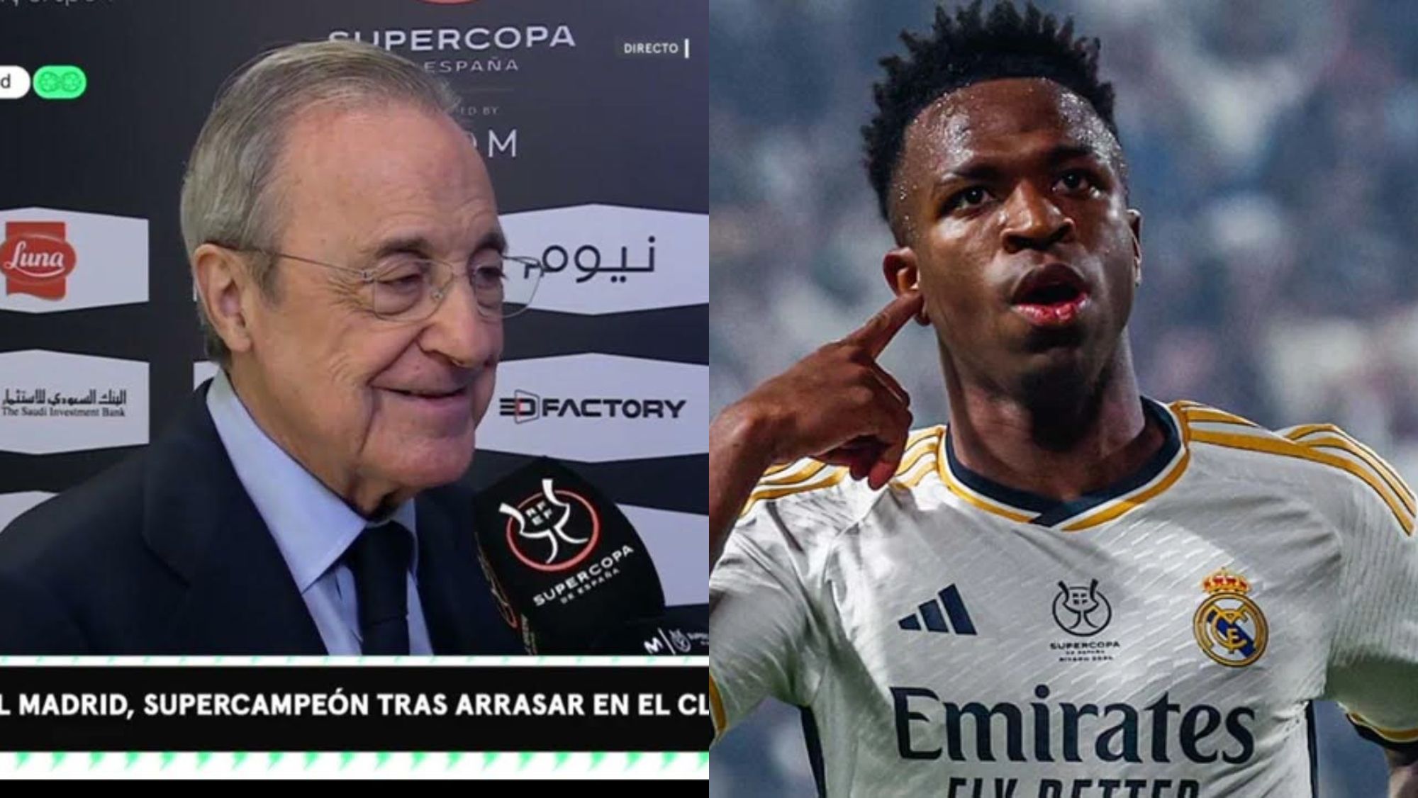 Vinicius le pide un esfuerzo a Florentino