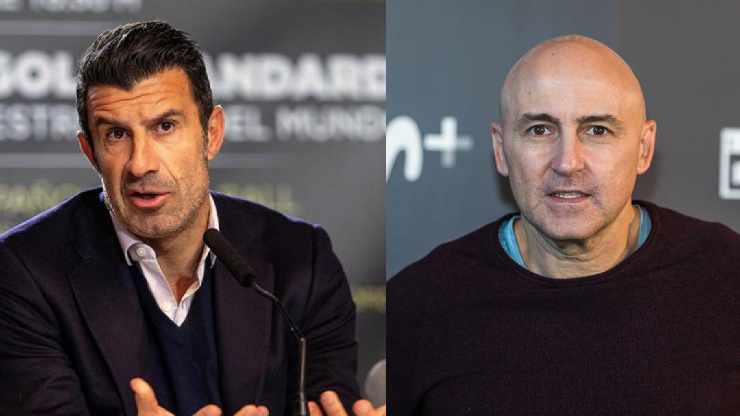 Figo y Maldini se las tuvieron por redes intercambiándose varios mensajes