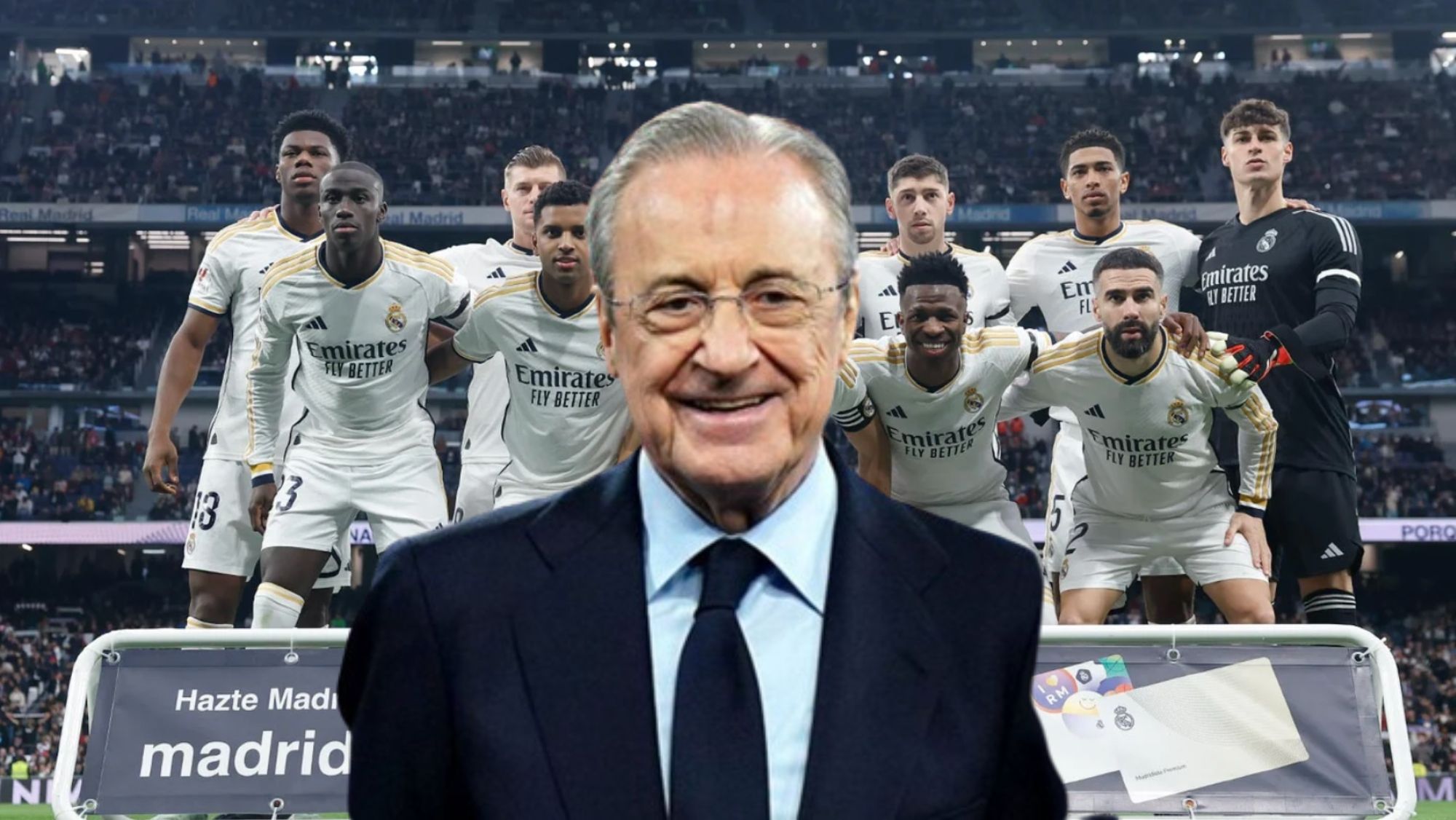 Llamada a Florentino Pérez del presidente de su club   120 millones y es tuyo