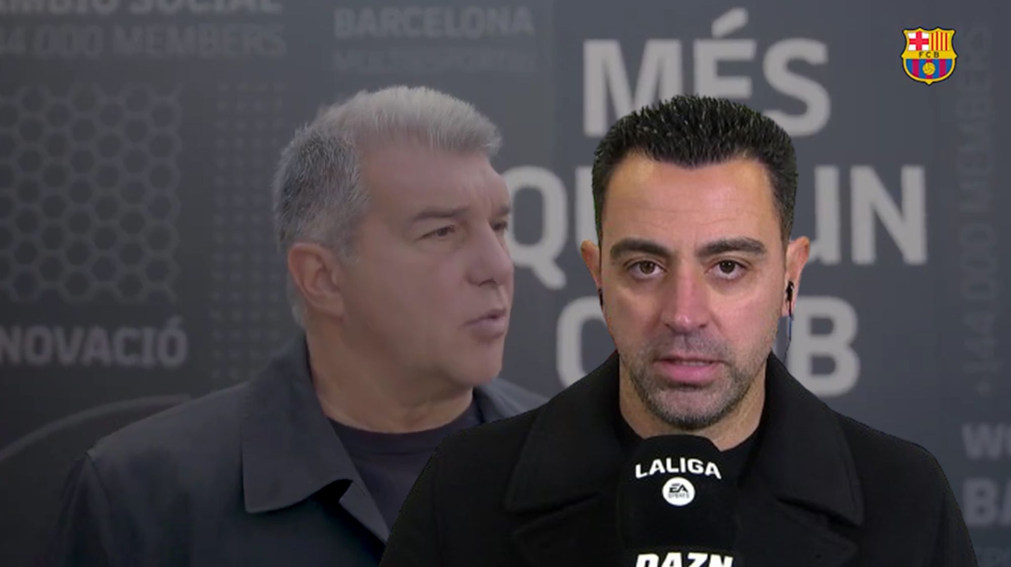 Laporta le suelta un 'zasca' a Xavi y alucina con ganar la Champions: "Vamos..."