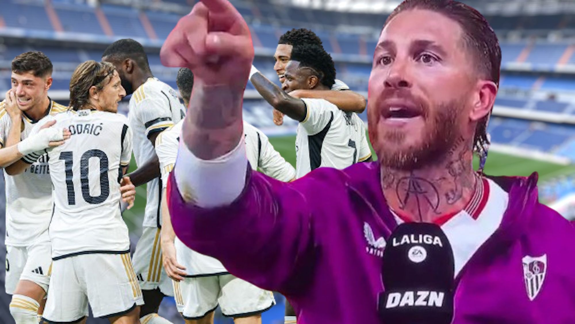 Sergio Ramos vuelve al Bernabéu por primera vez y con mensaje de por medio