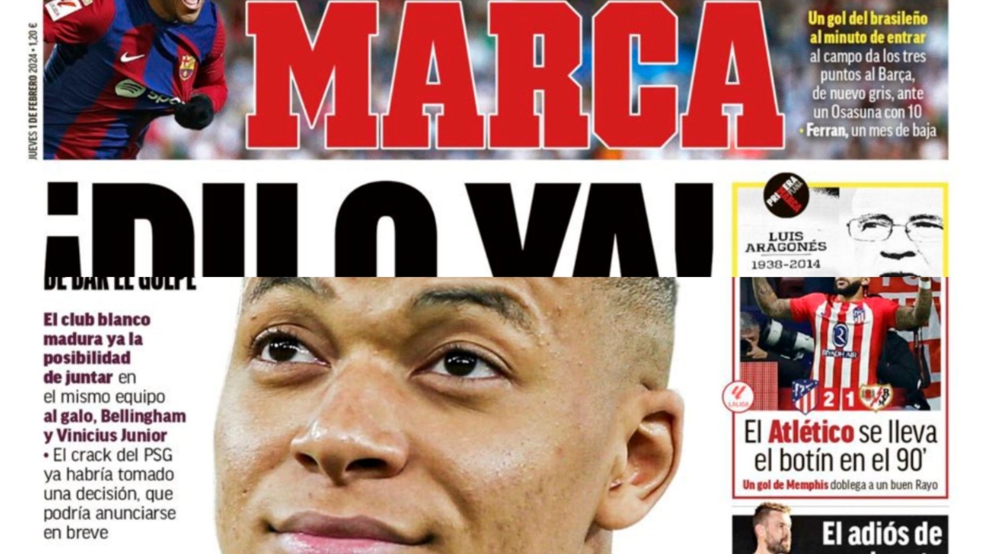 La portada de Marca que adelanta el fichaje de Mbappé por el Real Madrid   ¡Dilo...!