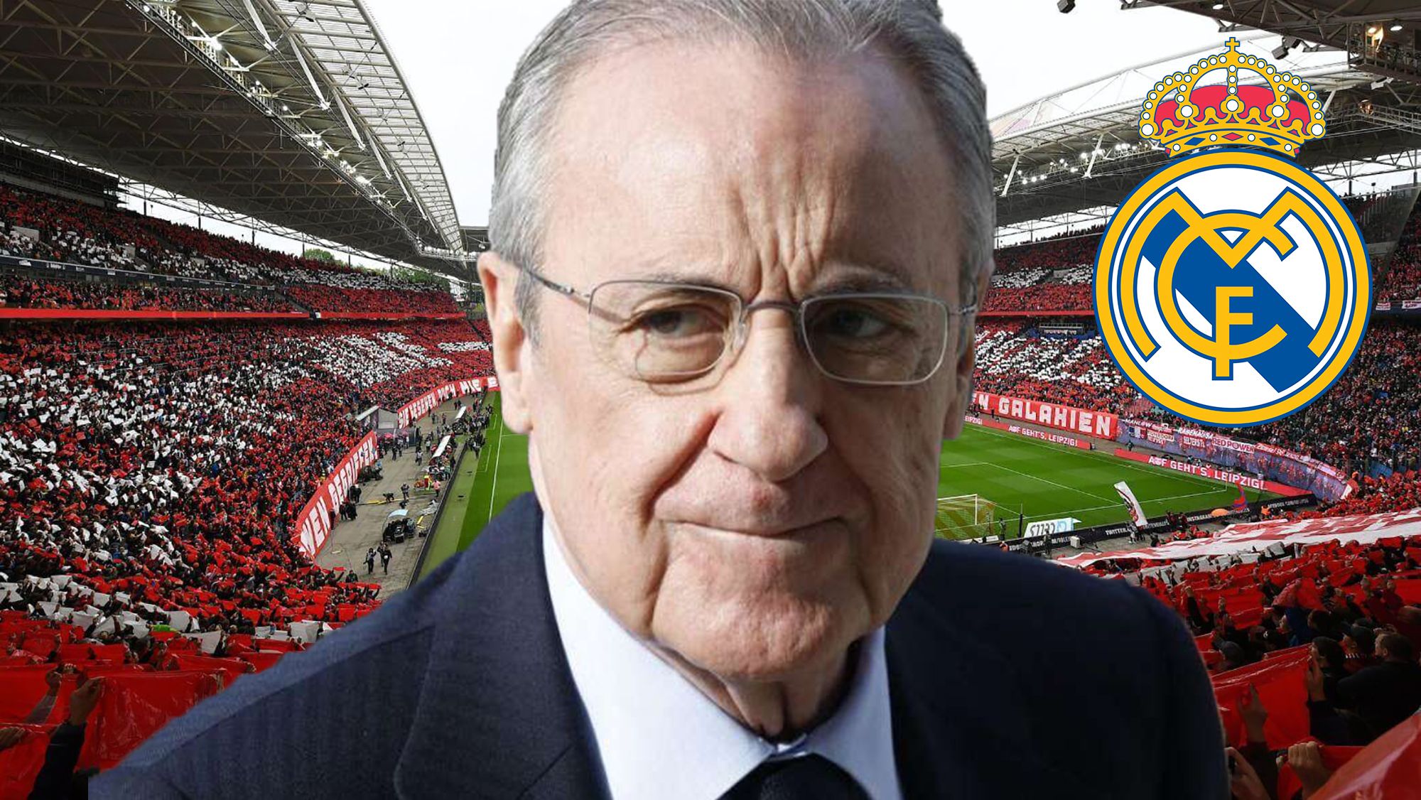 Florentino Pérez vuelve del Leipzig con un 'fichaje' para el Real Madrid