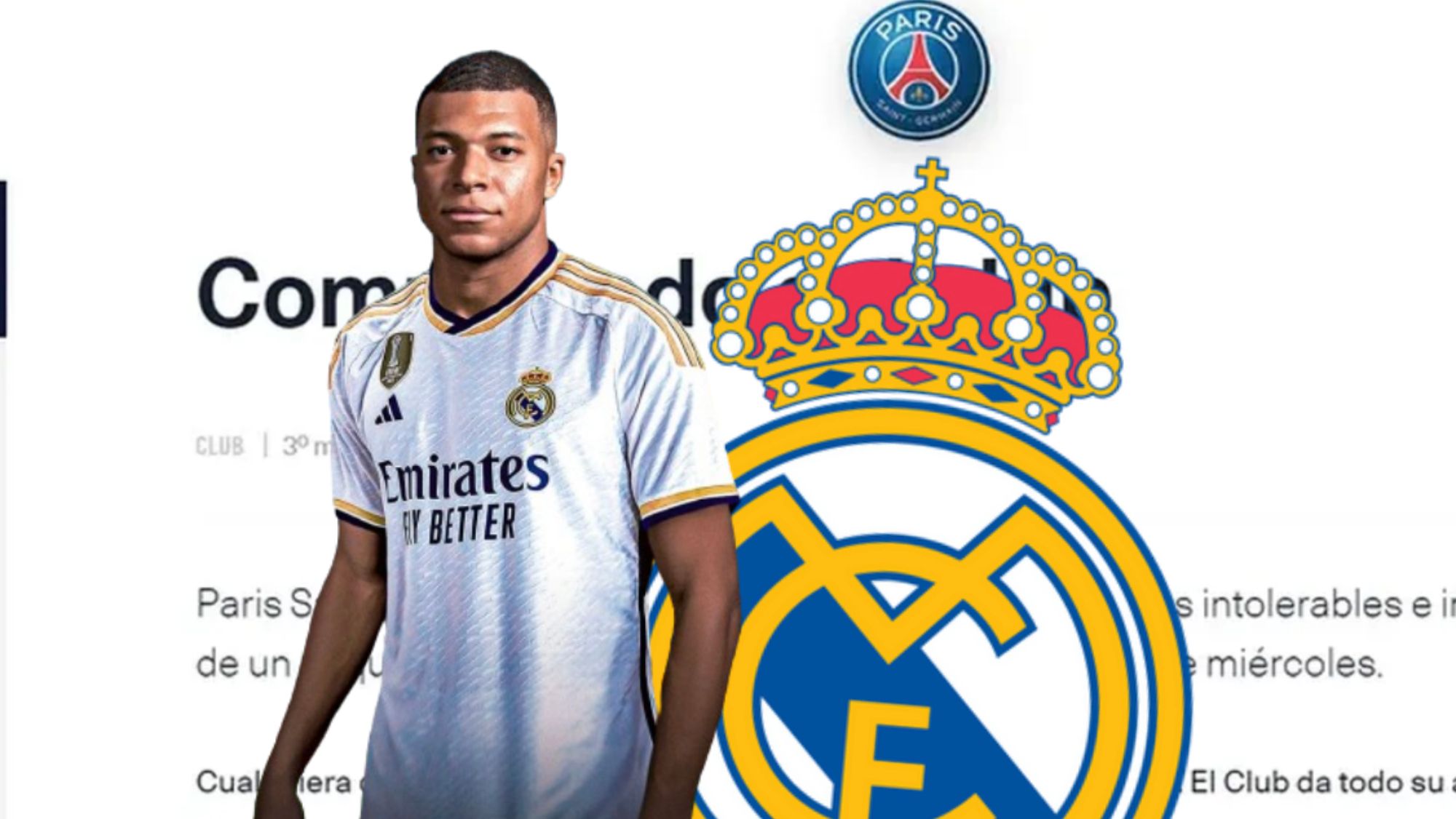 Oficial, el comunicado del PSG que confirma su fichaje por el Real Madrid: "Kylian ha c..."