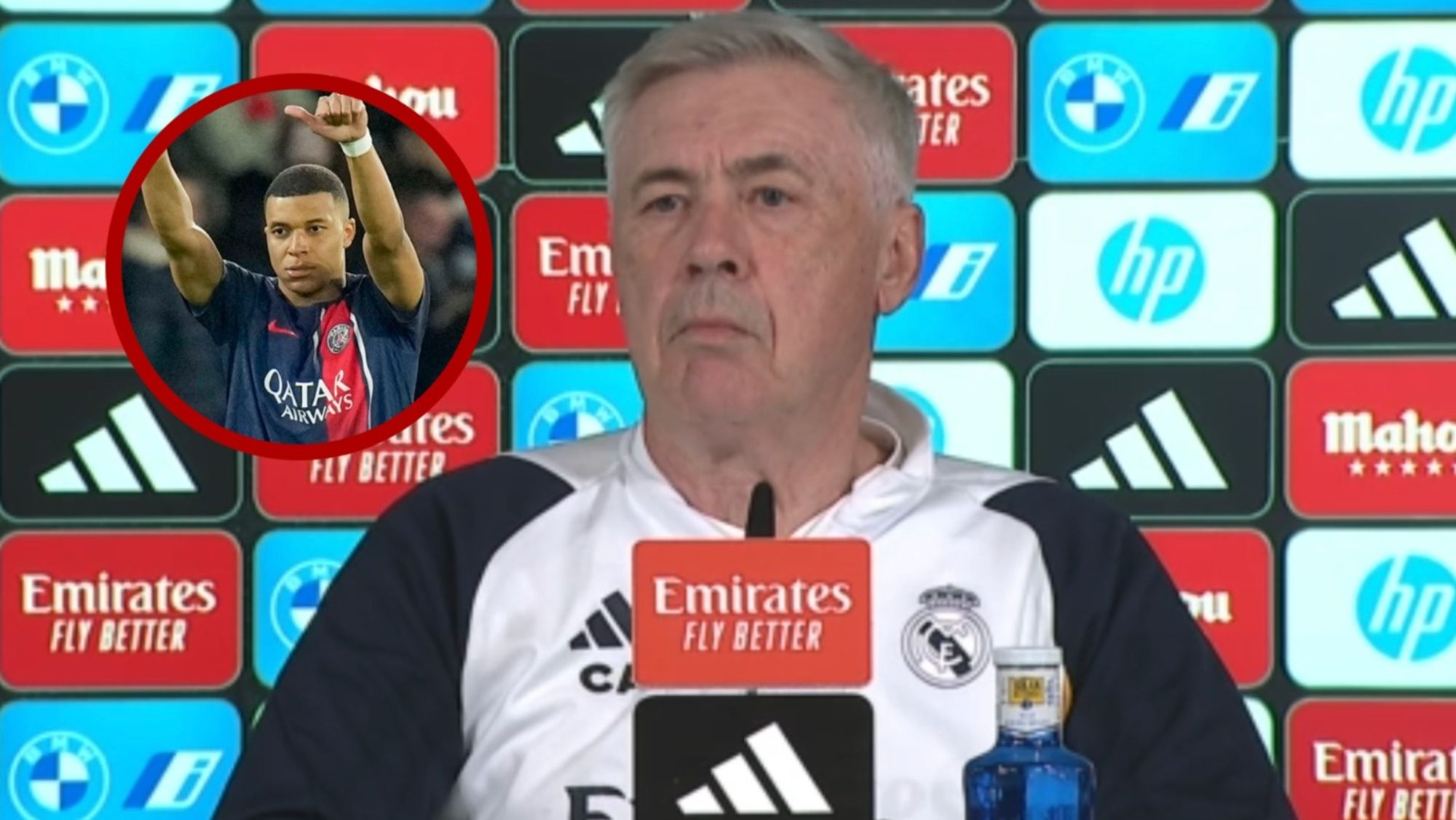 La respuesta de Ancelotti tras ser preguntado por el adiós oficial de Mbappé   Lo he visto...