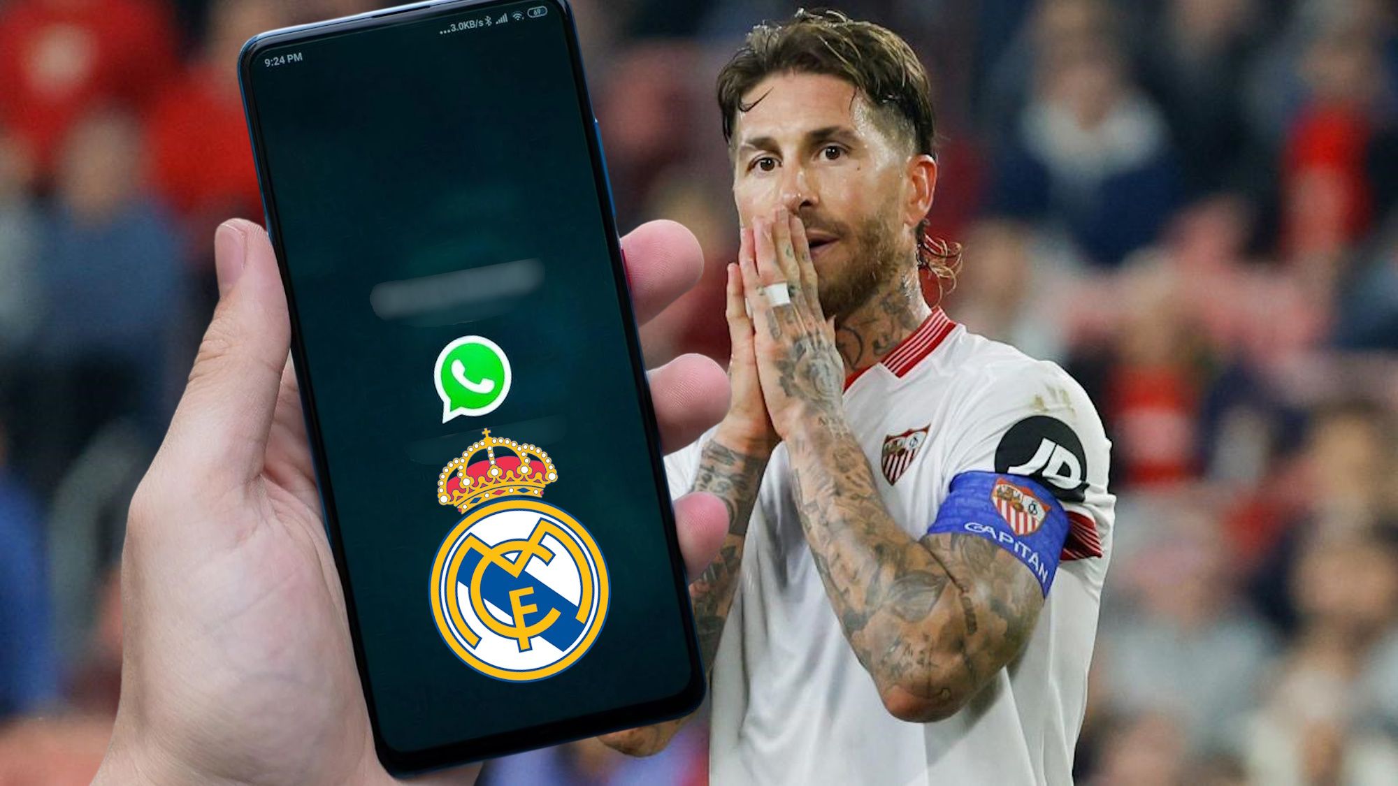 El WhatsApp de Sergio Ramos a un jugador del Real Madrid por el partido