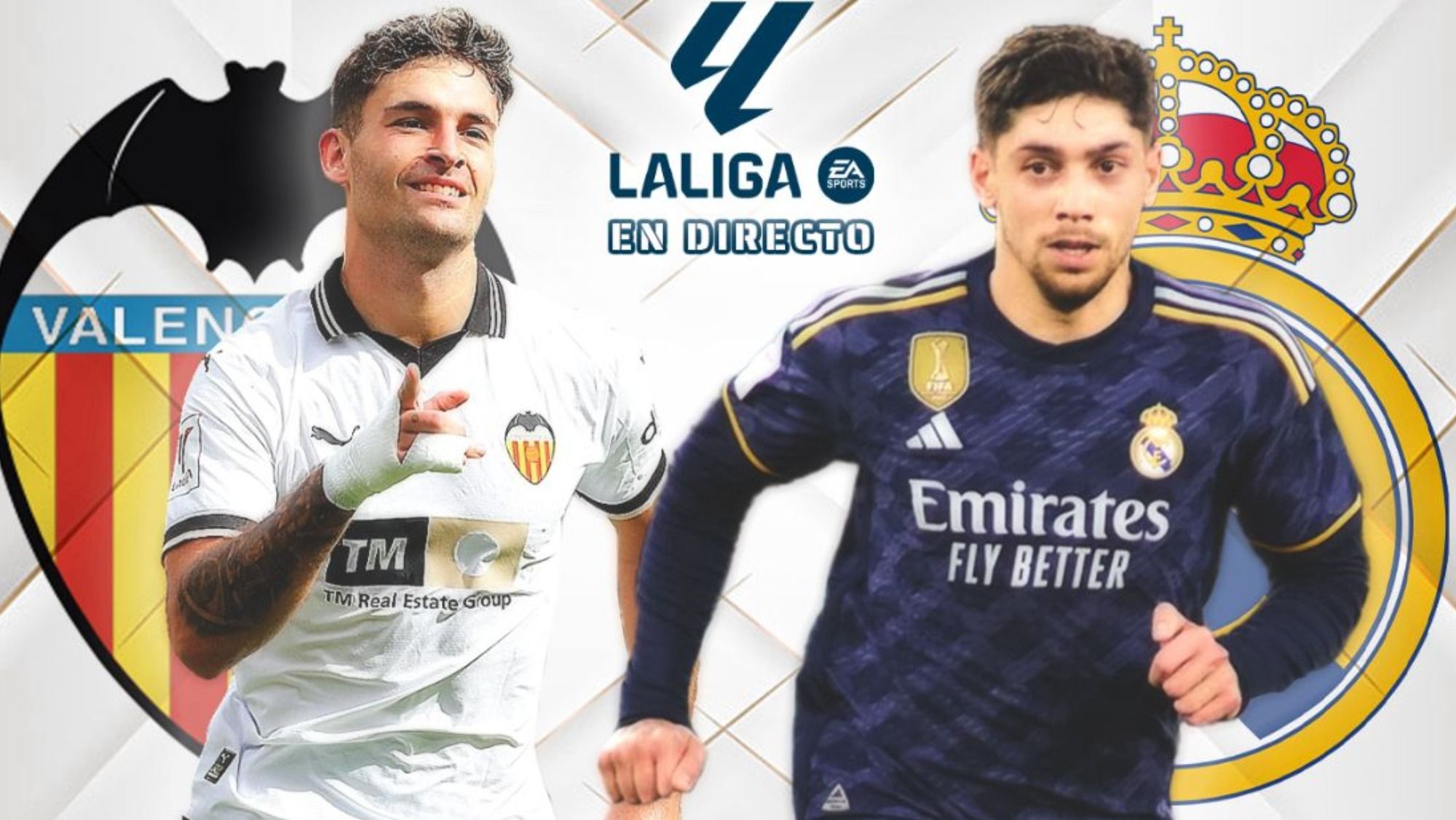 Valencia    Real Madrid partido de LaLiga en vivo y online hoy