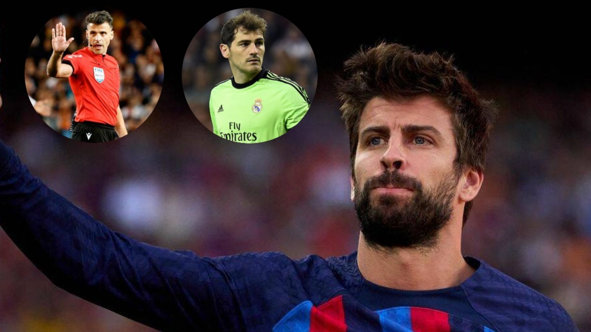 Piqué carga contra Gil Manzano e Iker Casillas