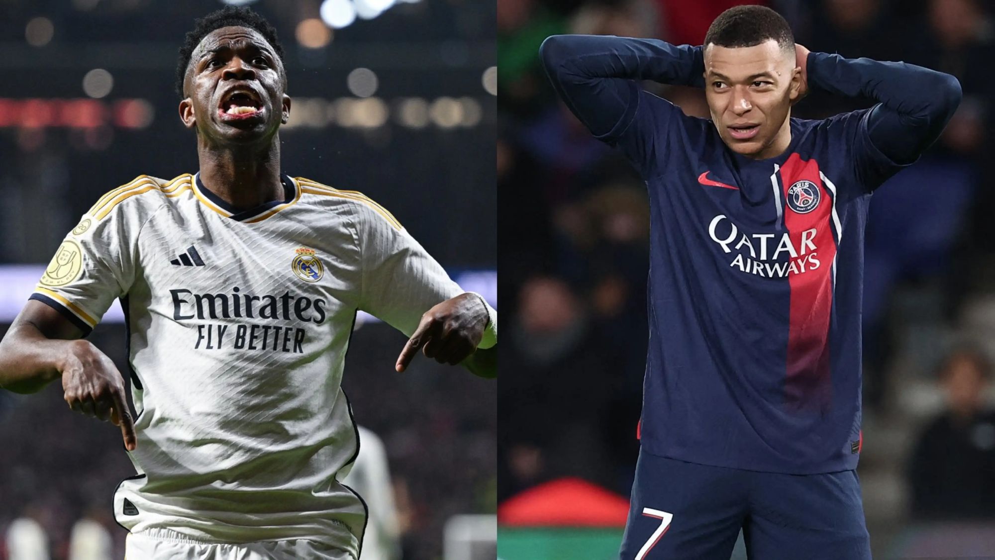 Vinicius Jr supera a Mbappé