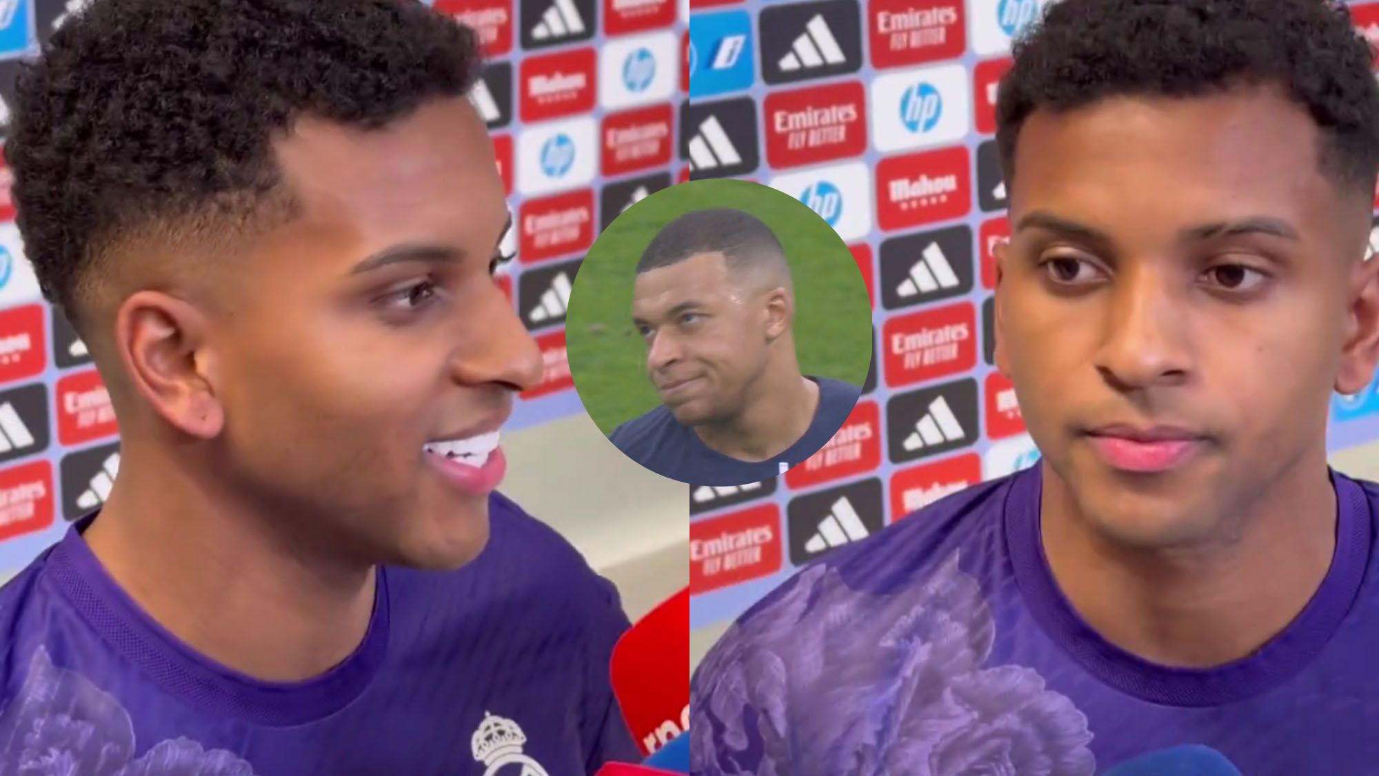 Rodrygo lanza un mensaje a Mbappé si viene al Real Madrid: “Aquí somos…”