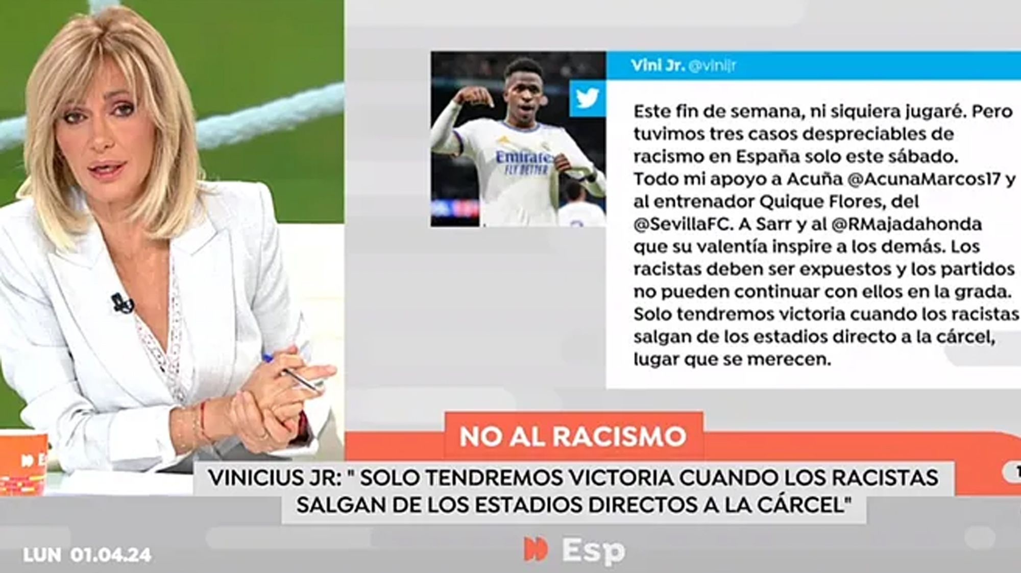 El duro comentario sobre Vinicius en un famoso programa de TV: "La c..."