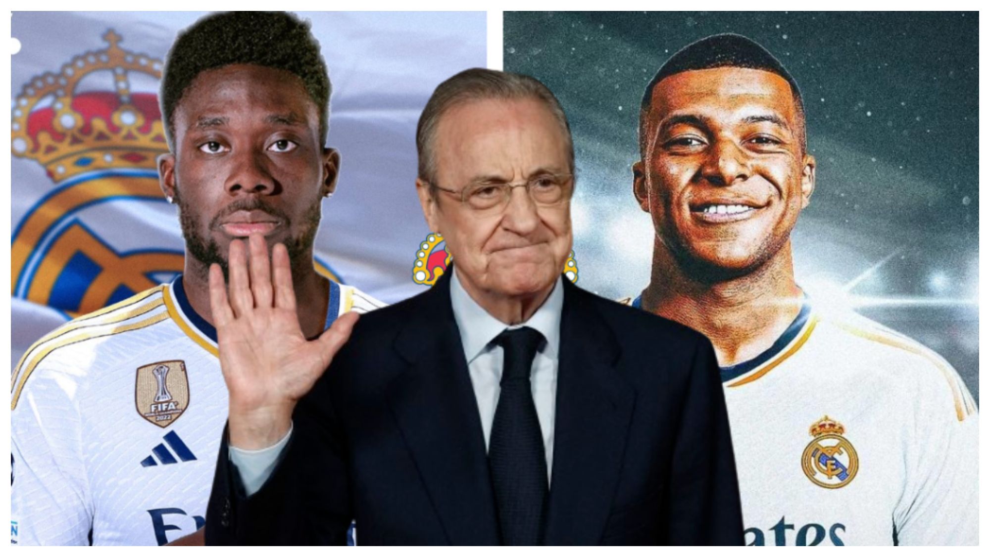 Florentino Pérez ata a dos fichajes además de los de Mbappé y Davies