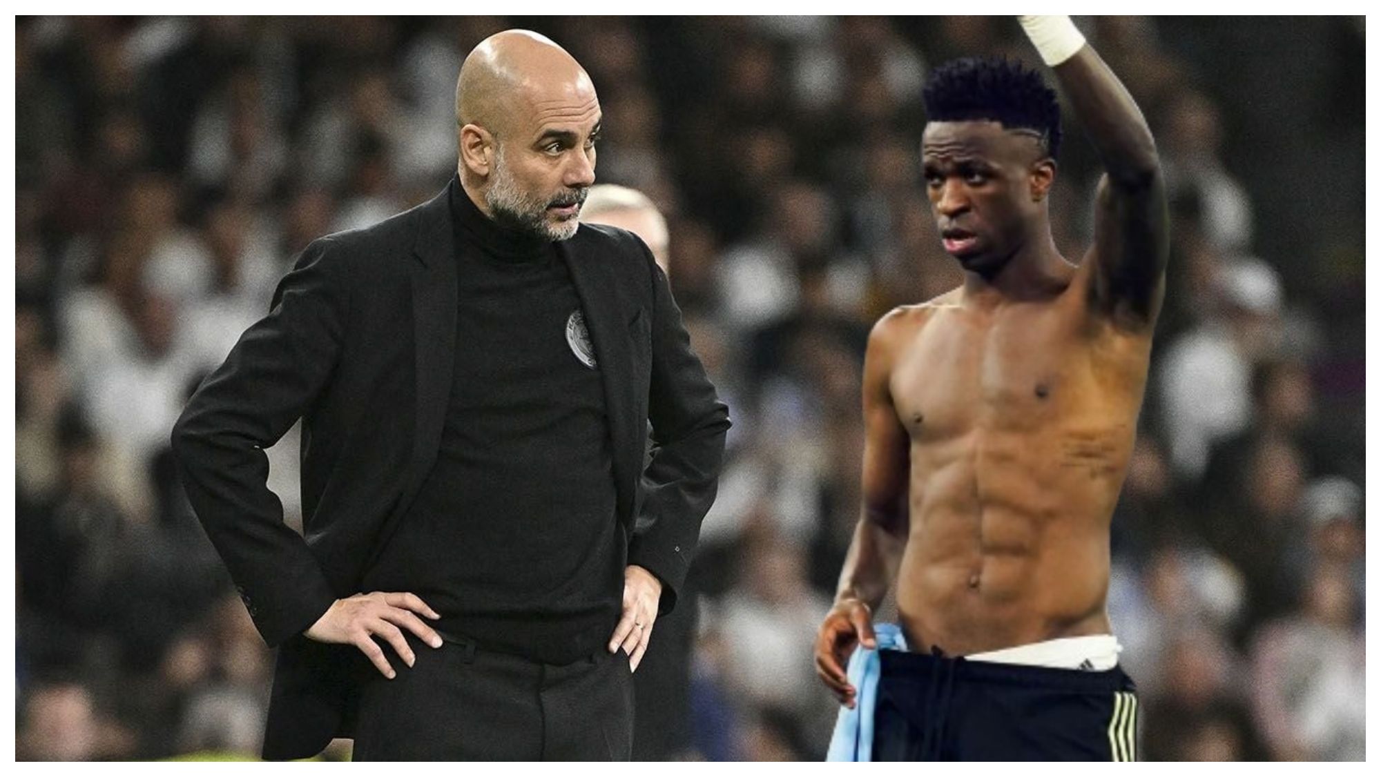 La amenaza de Vinicius a Guardiola para la vuelta en Manchester: 