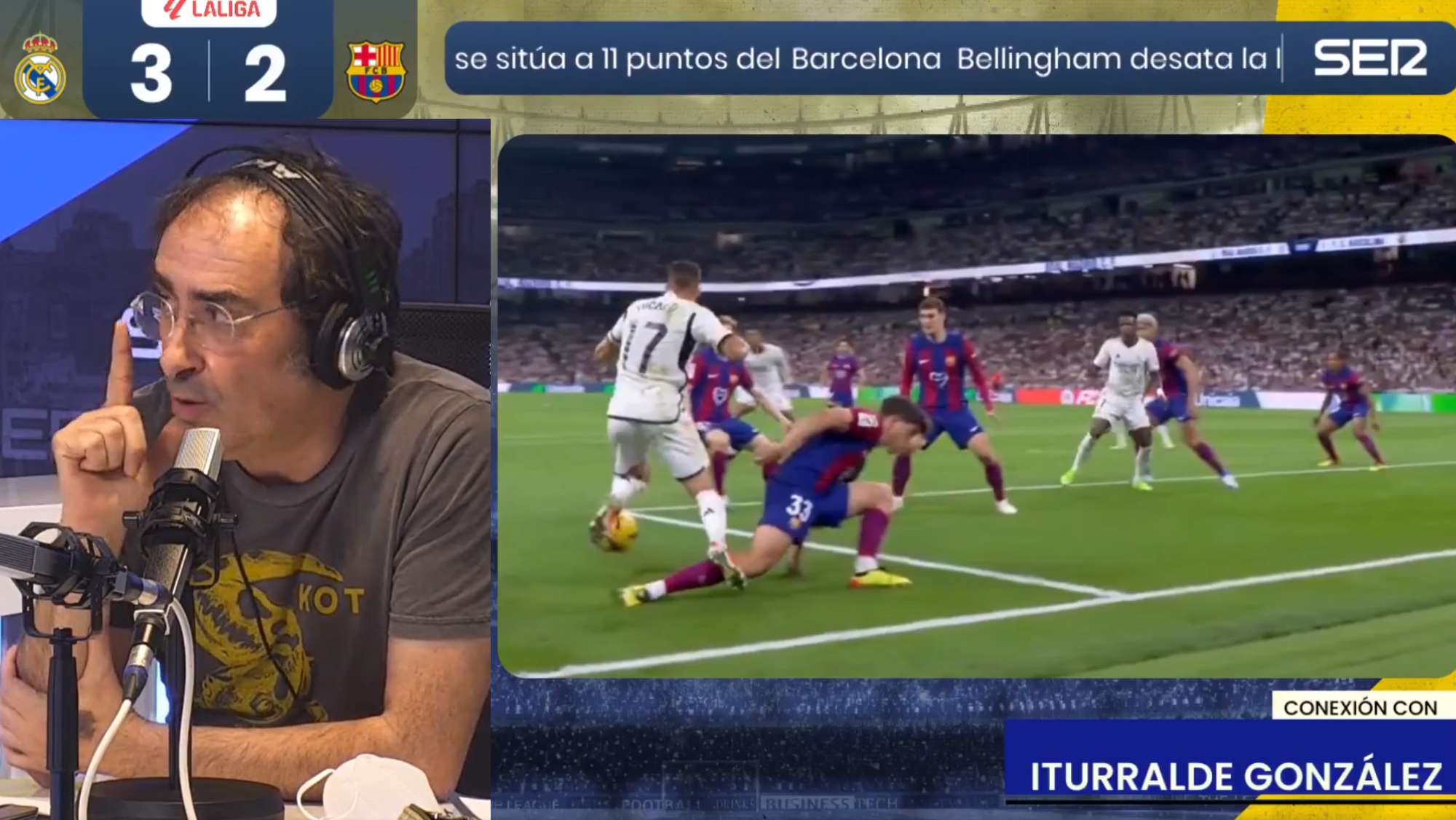 Iturralde habla de la polémica en el Madrid Barça