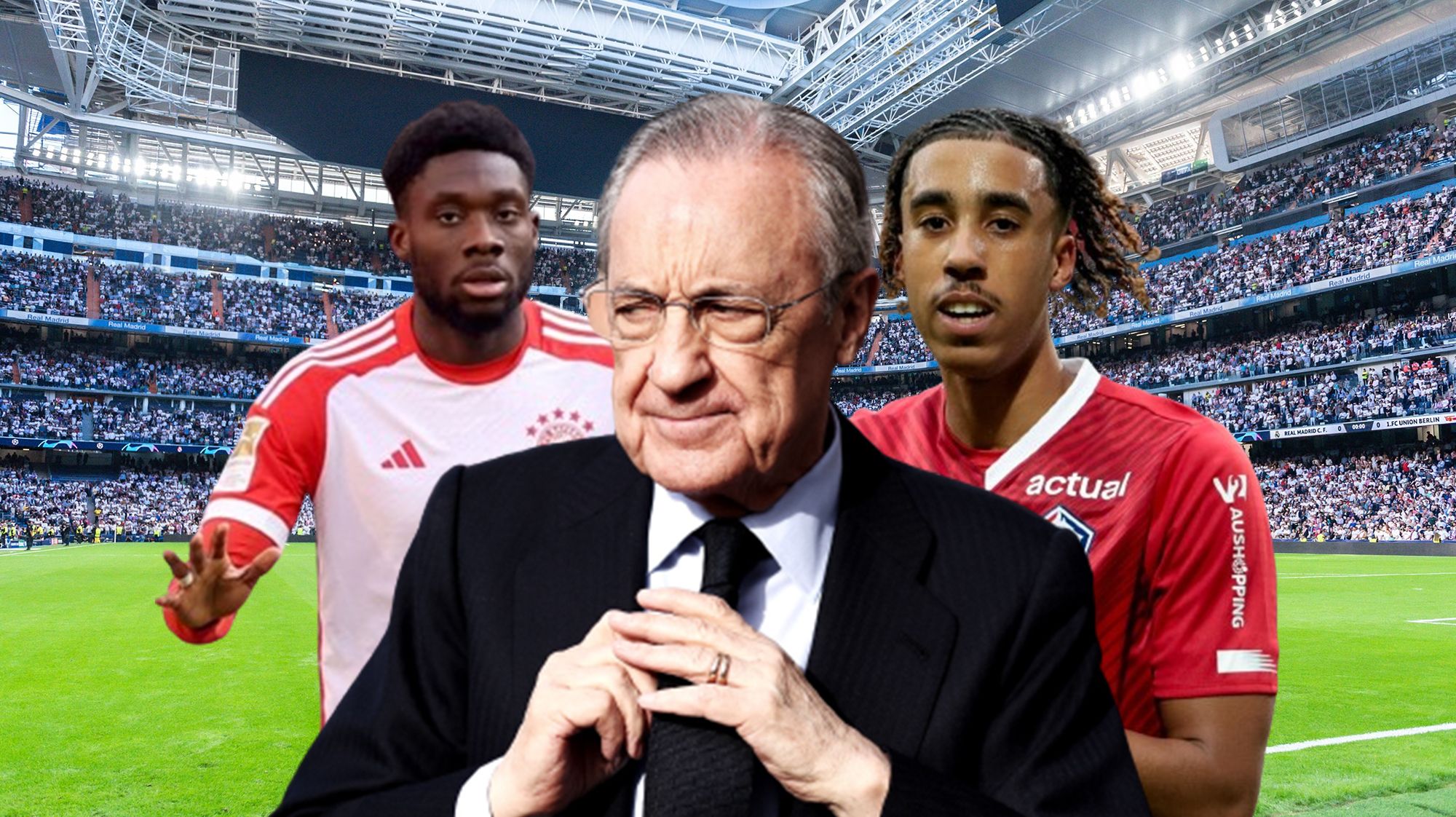 Florentino recibe una buena y una mala noticia: Yoro y Alphonso Davies, implicados