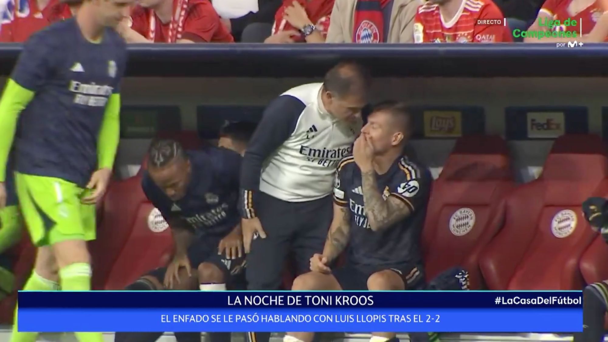 El enfado de Kroos en Múnich que acabó en risas y aplausos  nadie lo esperaba