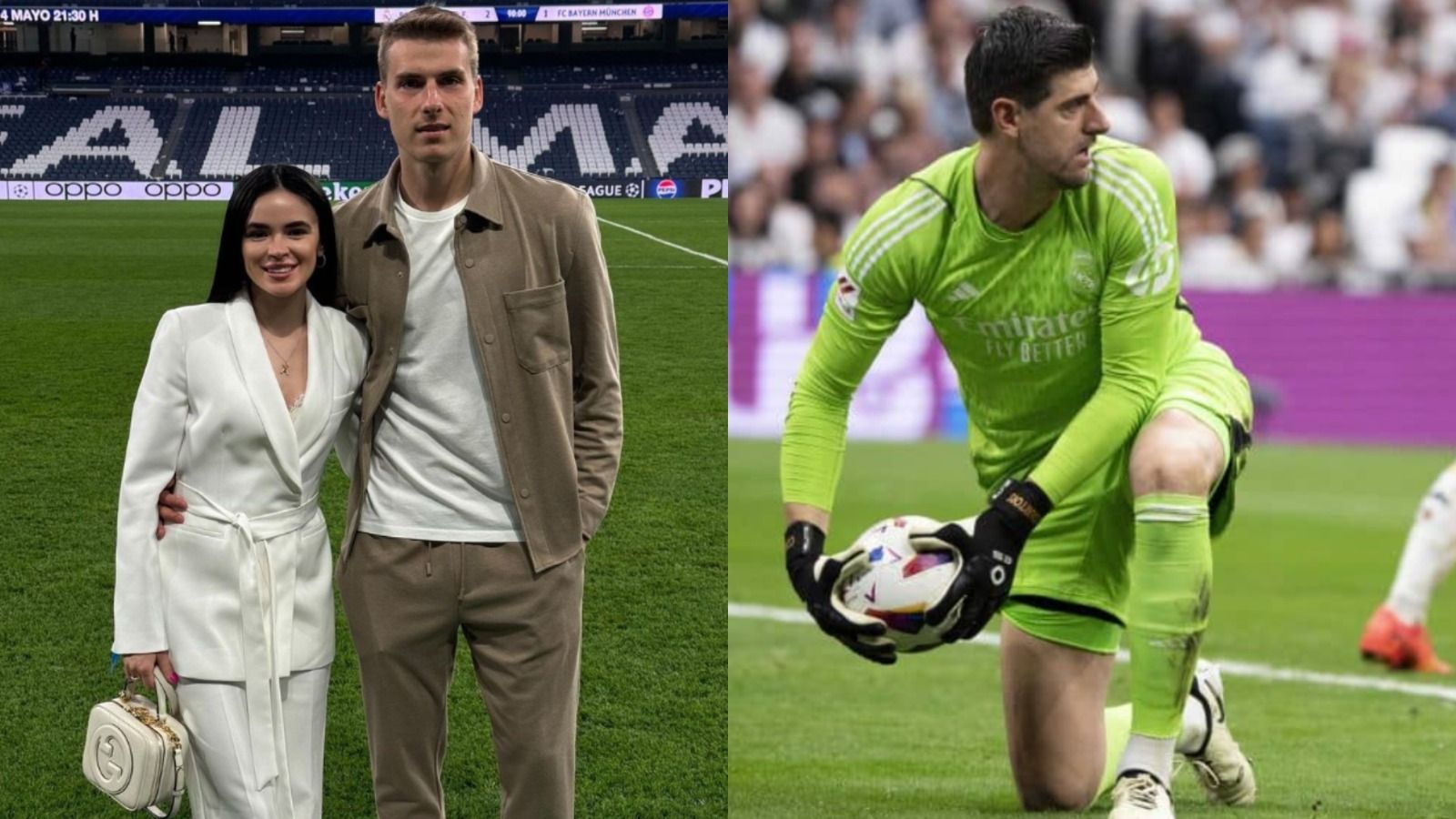 La mujer de Lunin lanza un aviso a Courtois para la final de Champions: