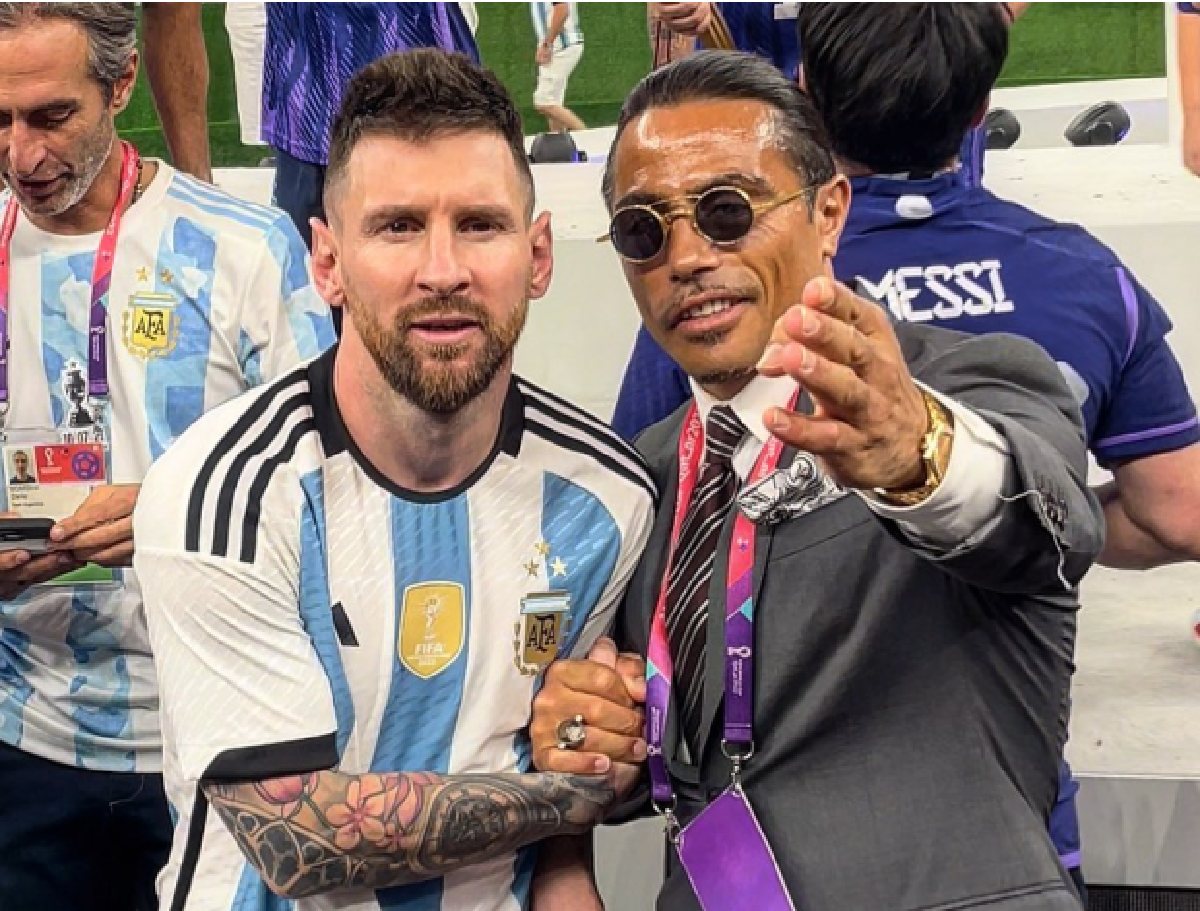 Leo Messi y Salt Bae