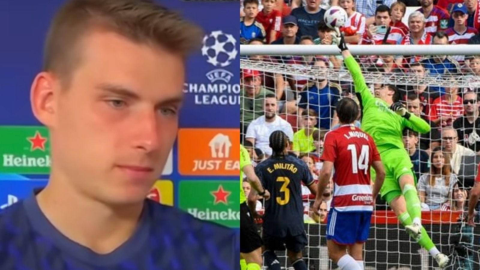 La respuesta de Lunin sobre la titularidad de Courtois en la final de Champions: "Ancelotti..."