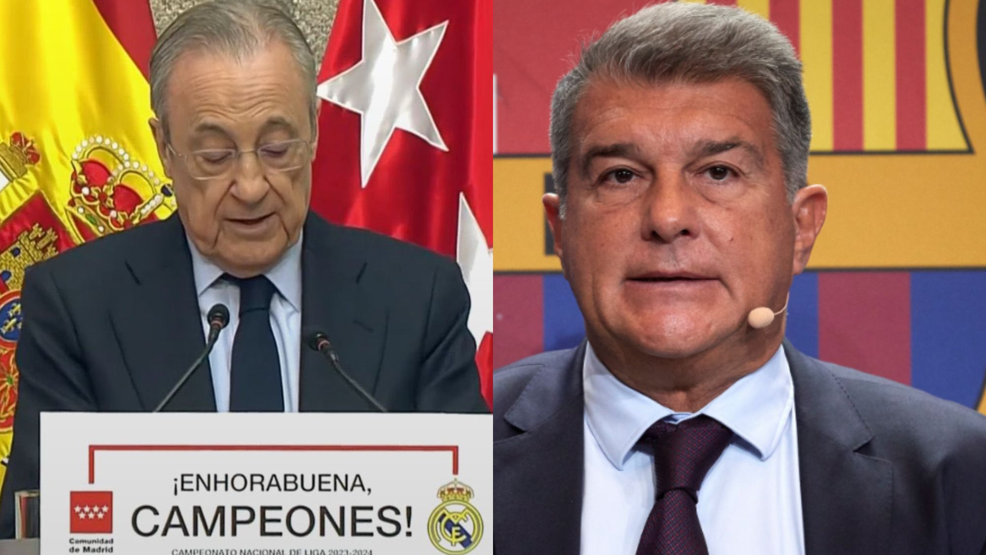 Florentino Pérez tenía guardado un zasca al Barça y Laporta en Cibeles: "Nosotros..."