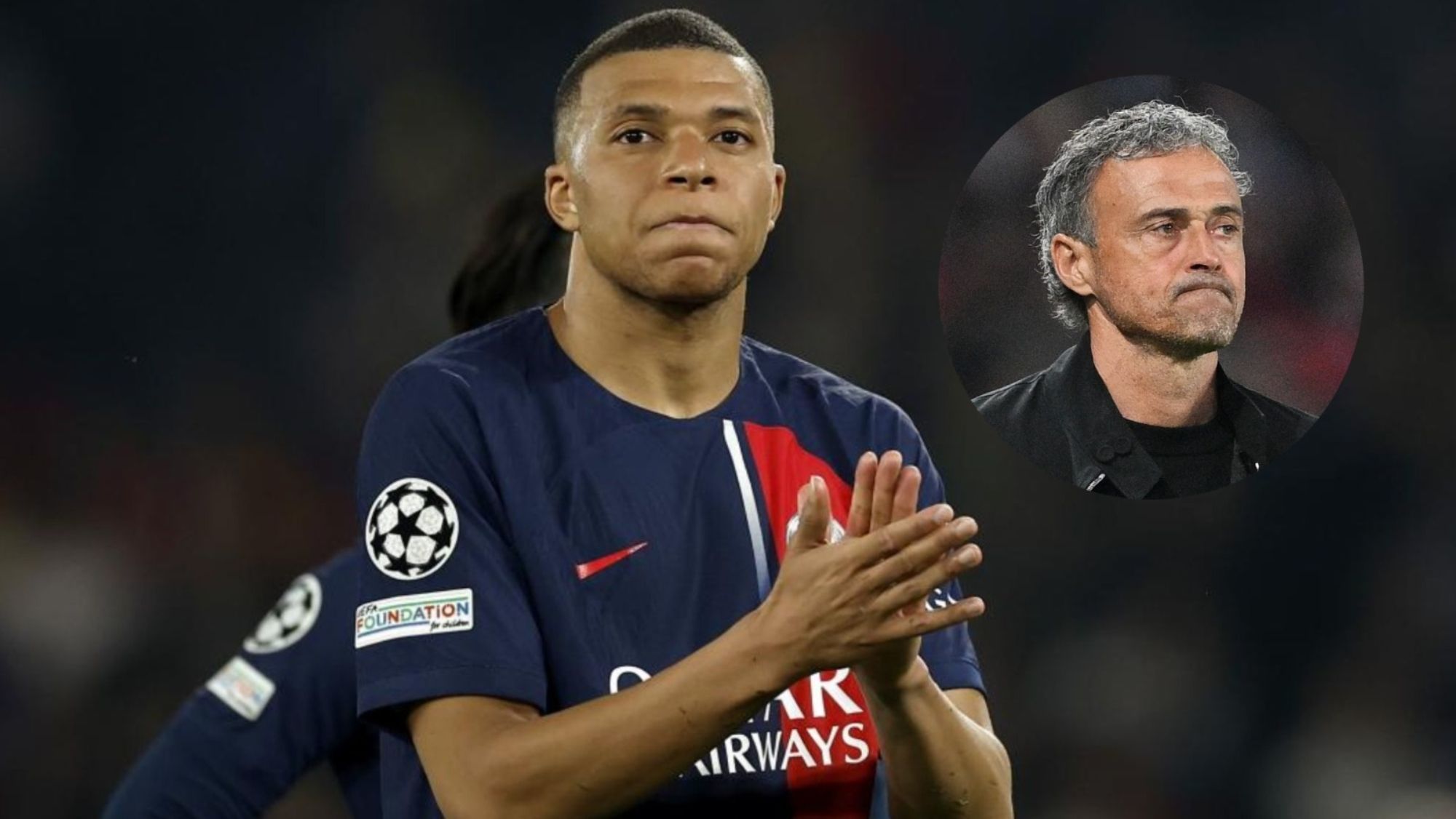 El feo gesto de Luis Enrique en la despedida de Mbappé