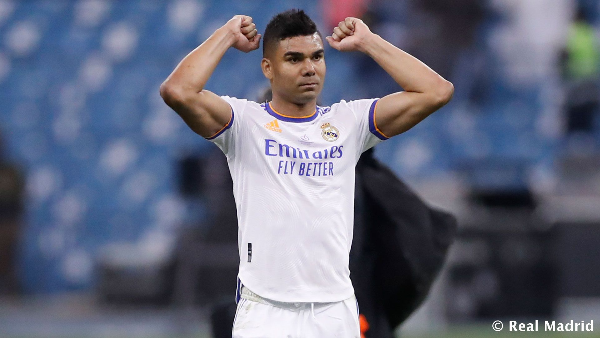 Carlos Henrique Casemiro en un partido con el Real Madrid