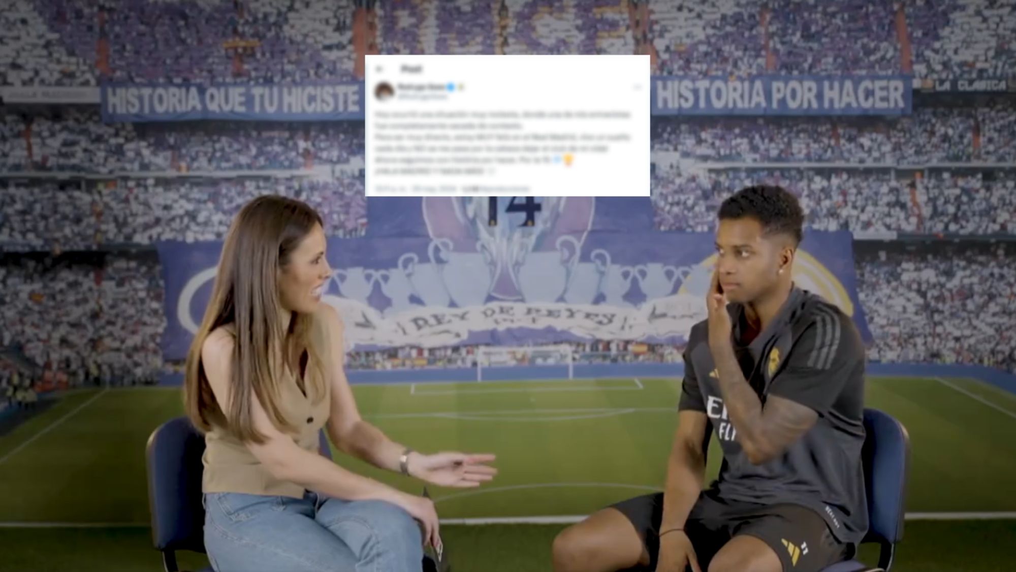 Rodrygo se manifiesta tras su entrevista en DAZN