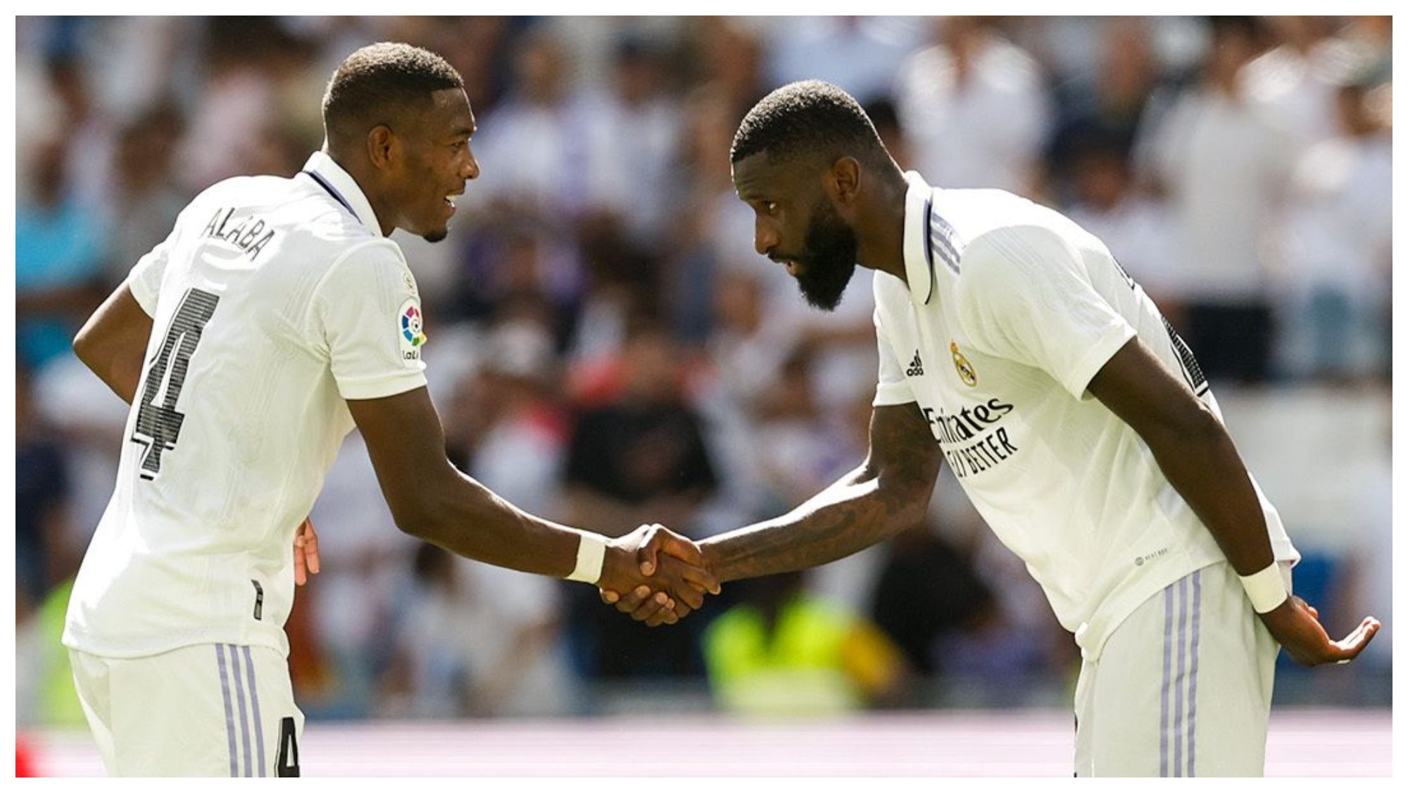 David Alaba y Antonio Rüdiger