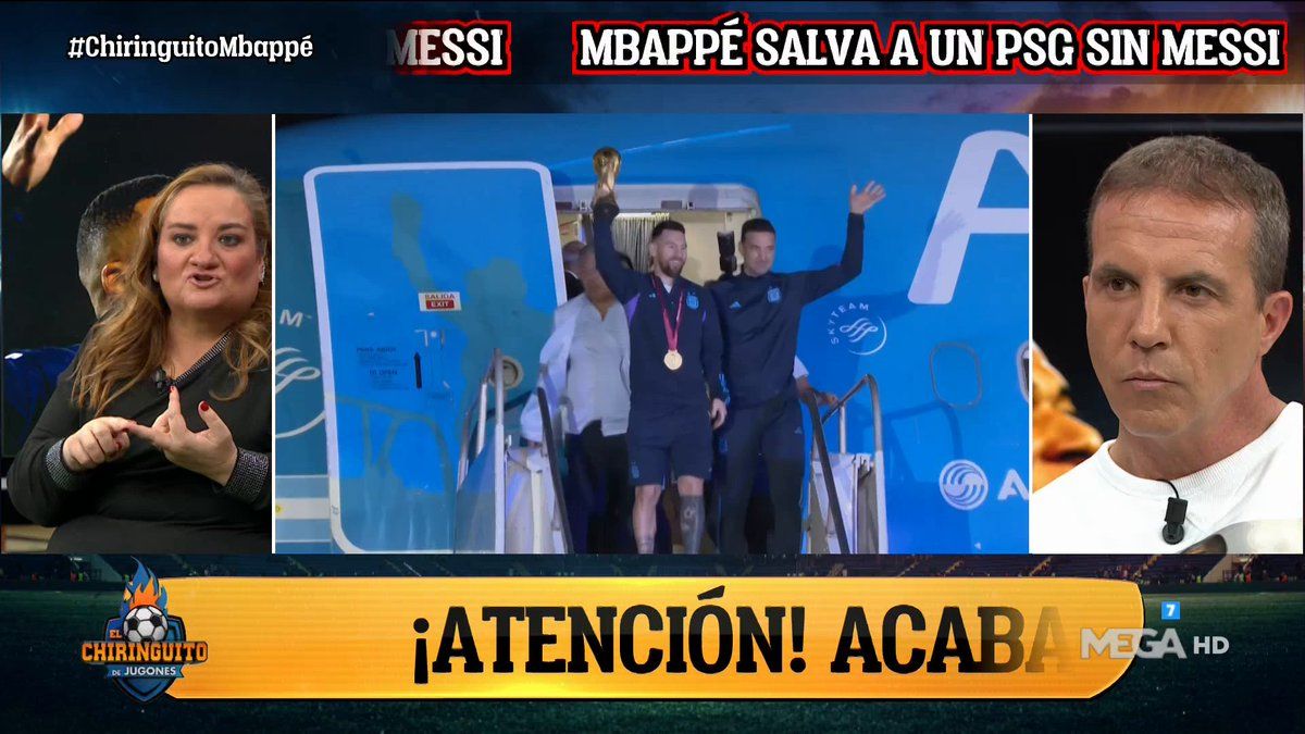 Carmen Colino valoraba el papel de Mbappé en el partido de ayer