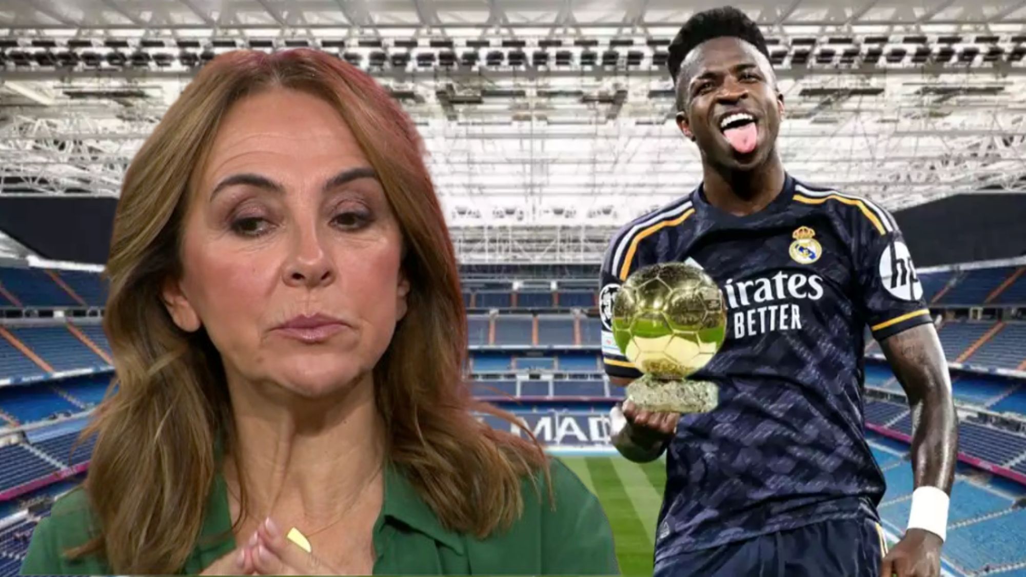 Ridículo total  Carme Barceló le 'quita' el Balón de Oro a Vinicius, este es su candidato