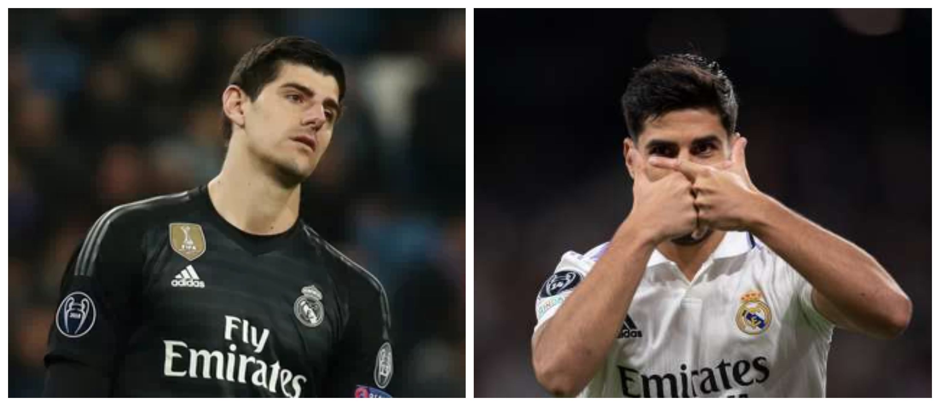 Thibaut Courtois y Marco Asensio