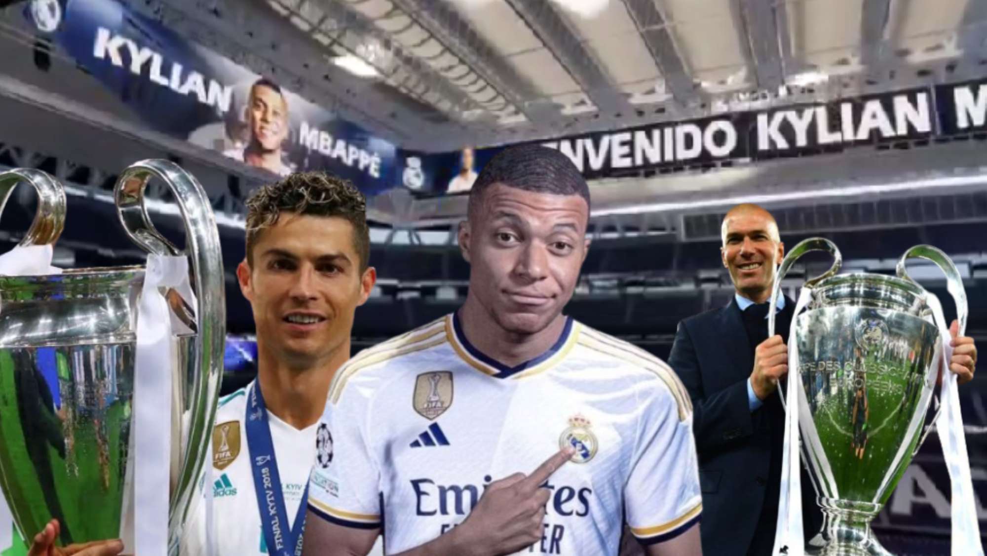 La Cope Lo Anuncia Y El Madridismo Emocionado Zidane Y Cristiano En La Presentación De Mbappé 0106