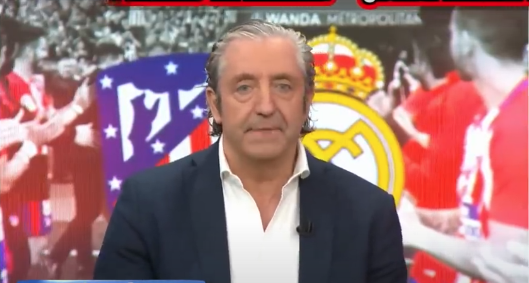 Josep Pedrerol durante el programa de ayer hablando del Atleti