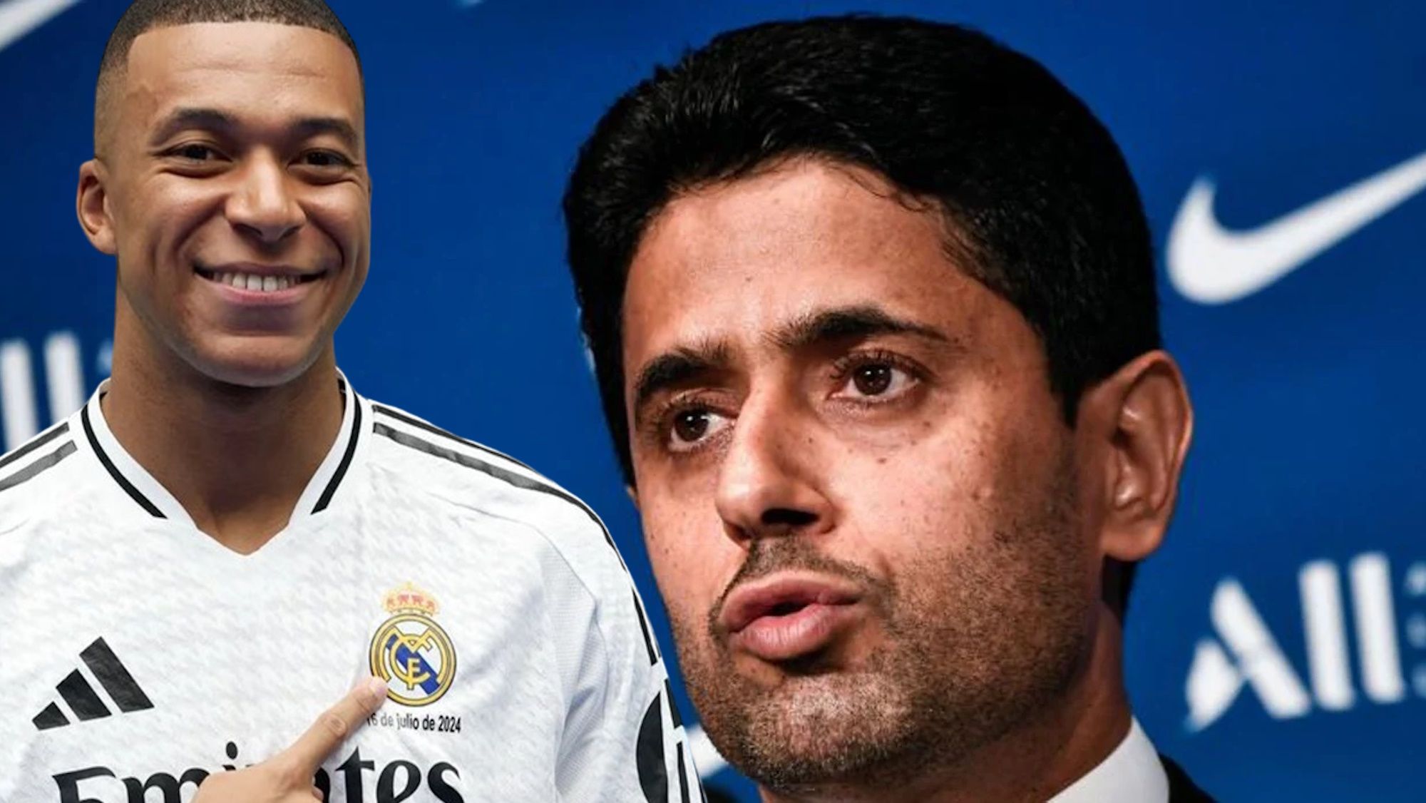 El deseo de Al Khelaïfi quiere jugar con Mbappé en el Madrid en París no dan crédito