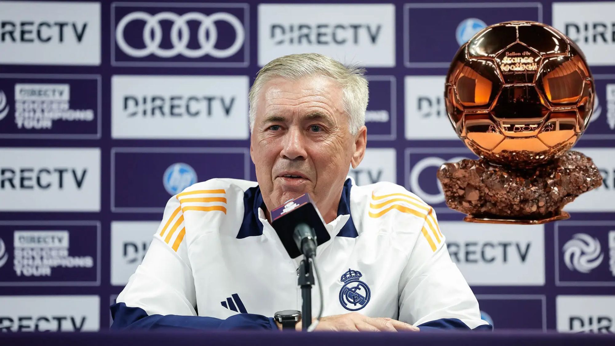 Ancelotti se moja y da su ganador del Balón de Oro: “Tiene mucho talento…”