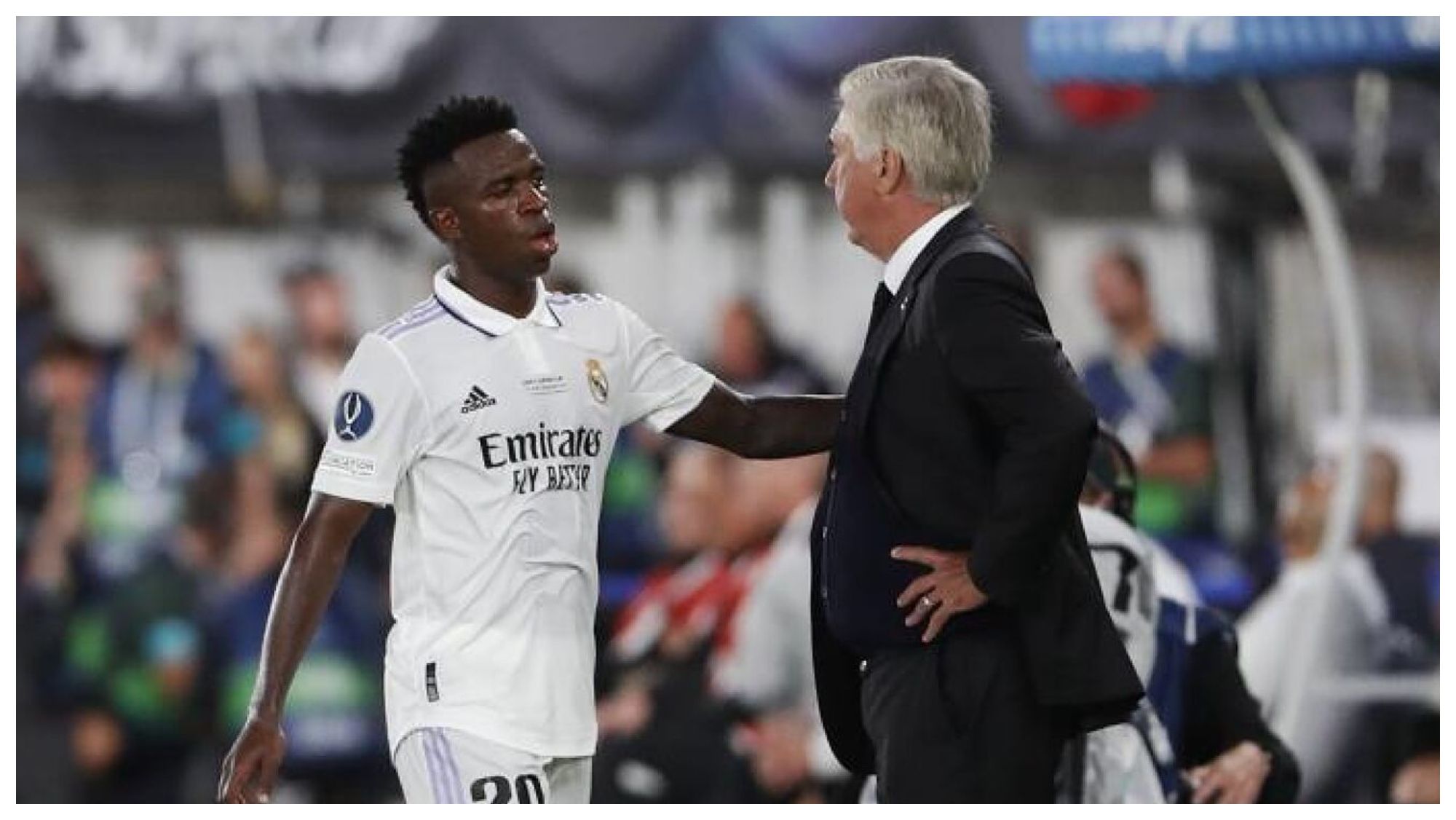 Vinicius Junior y Carlo Ancelotti