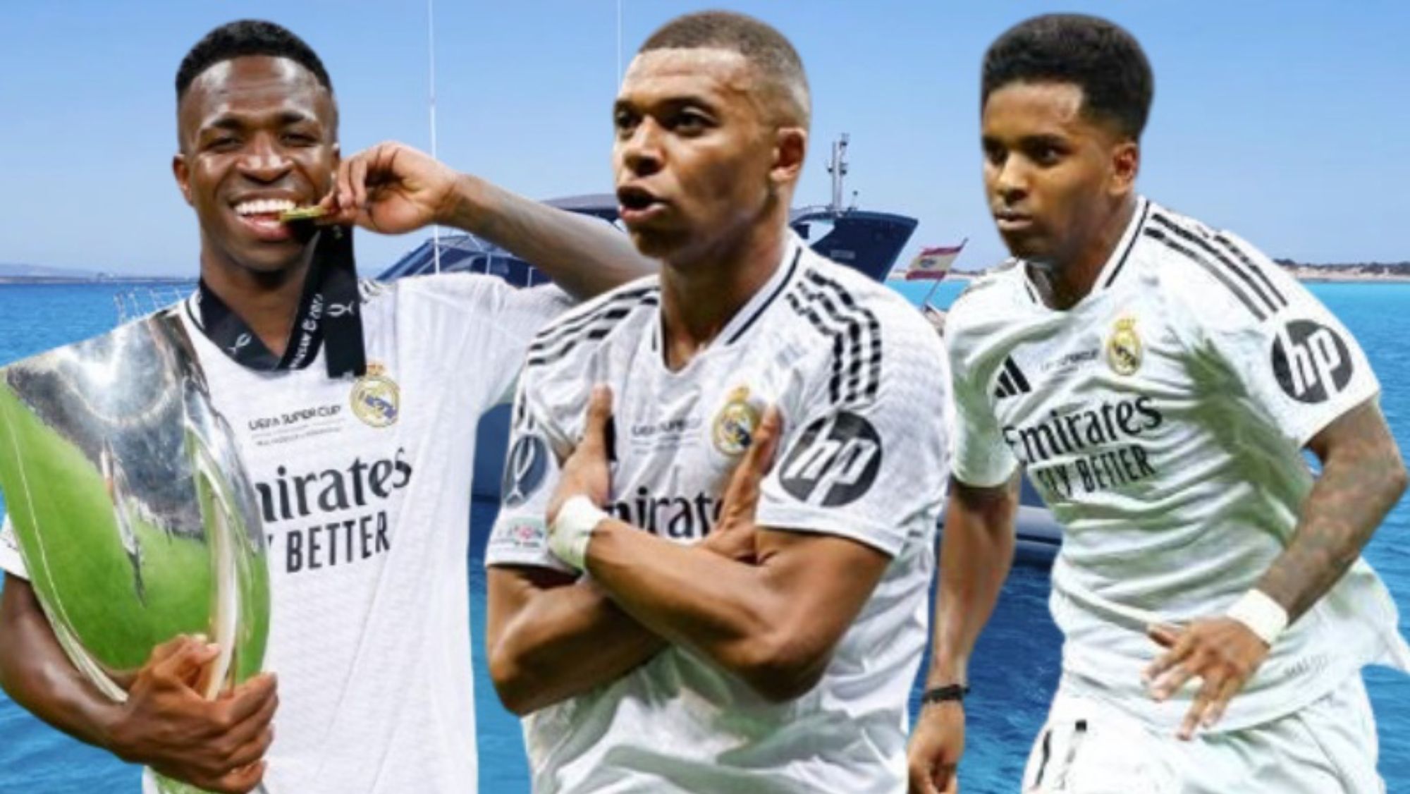 Escapada de lujo: Mbappé, Vinicius y Rodrygo hacen piña tras el tropiezo de Mallorca