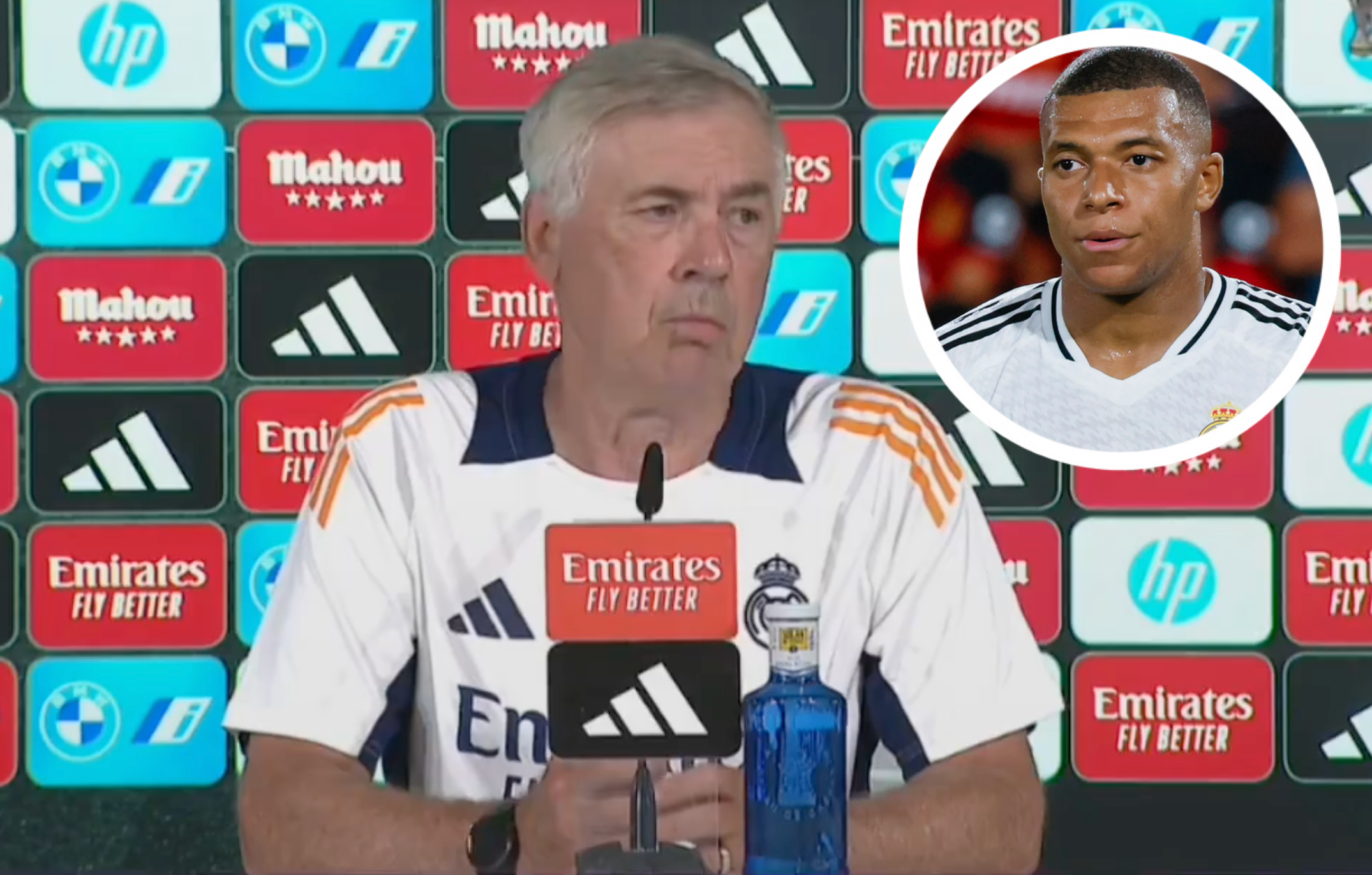 La advertencia de Ancelotti a la afición del Real Madrid respecto a Mbappé: “El domingo…”