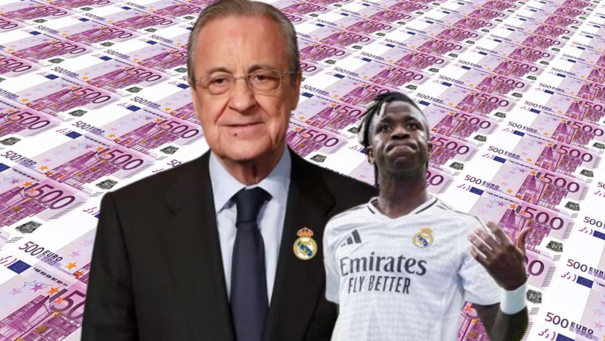 Florentino reacciona a la oferta por Vinicius